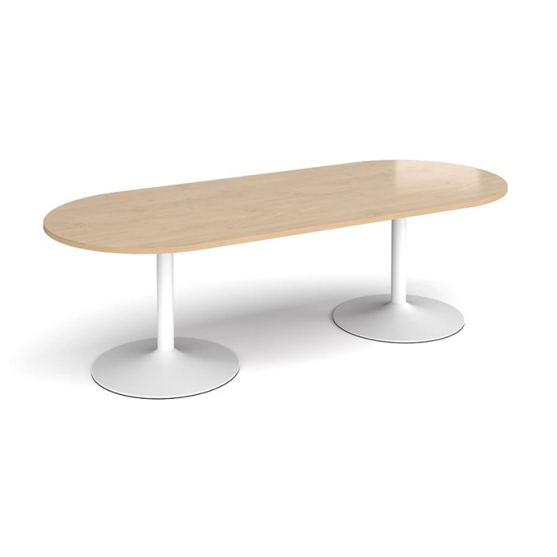 LOF Direct Dams Trumpet Base Radial End Meeting Tables TB24 Kendal Oak