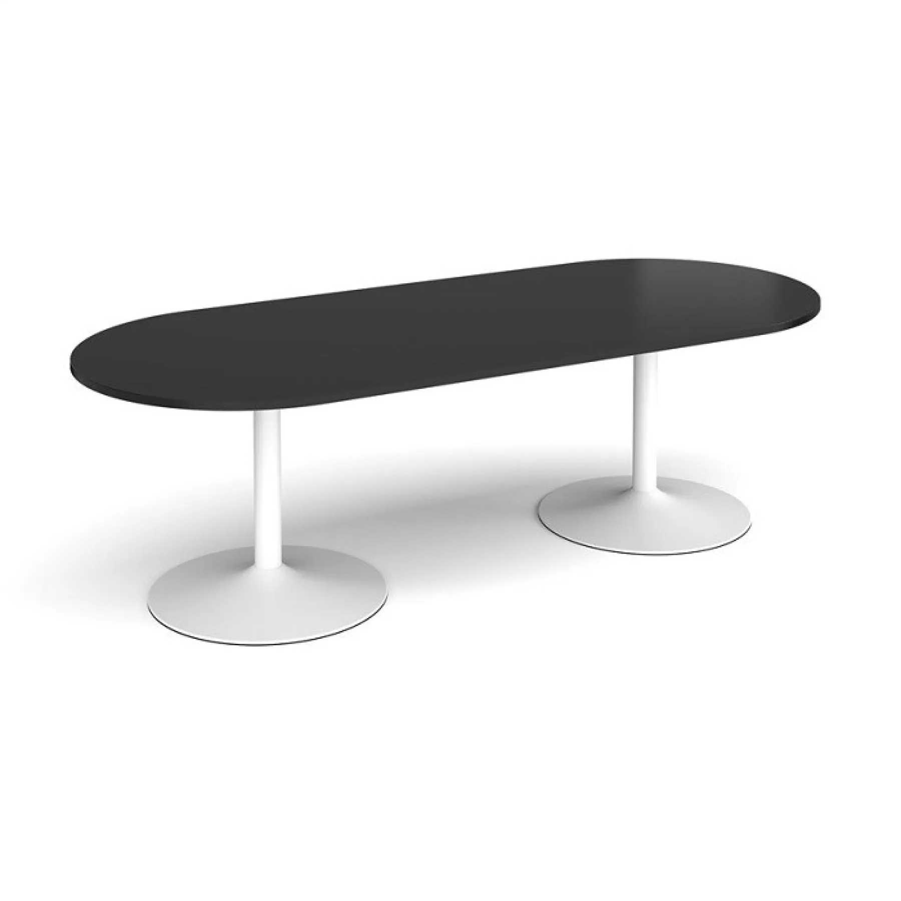 LOF Direct Dams Trumpet Base Radial End Meeting Tables TB24 Black White