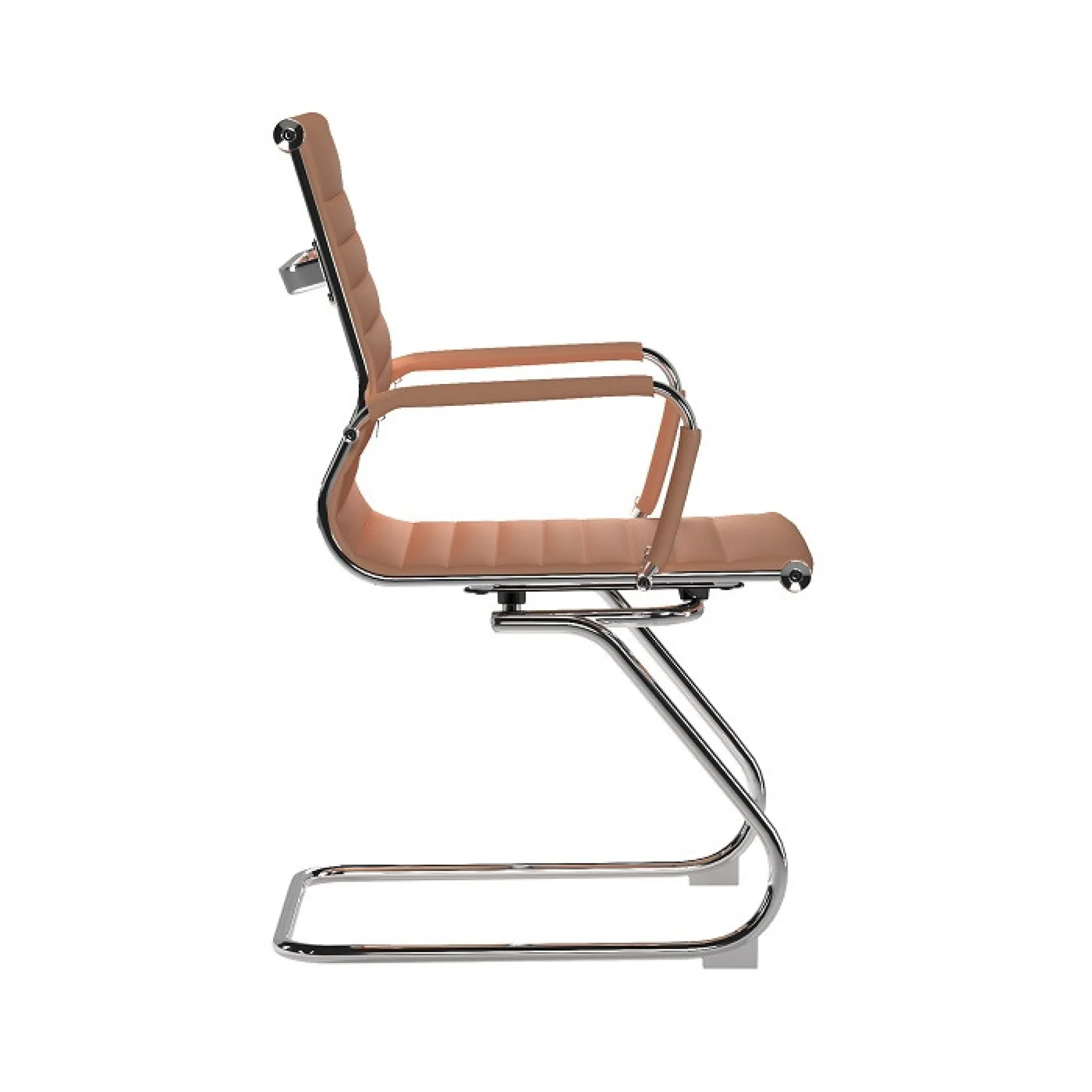 LOF Direct Nautilus Aura Medium Back Meeting Chair Brown BCL 8003 AV BW Side