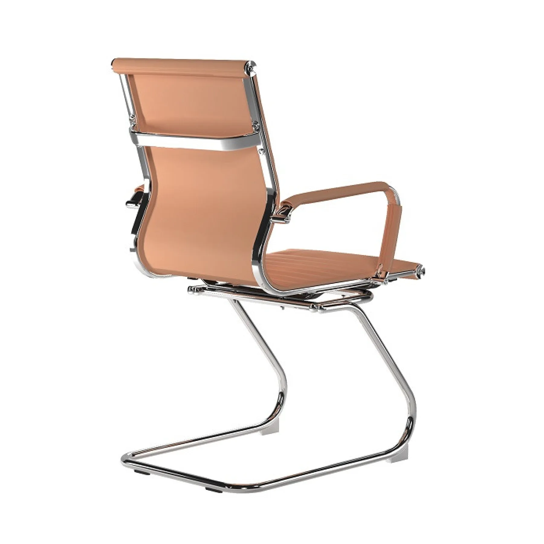 LOF Direct Nautilus Aura Medium Back Meeting Chair Brown BCL 8003 AV BW Rear