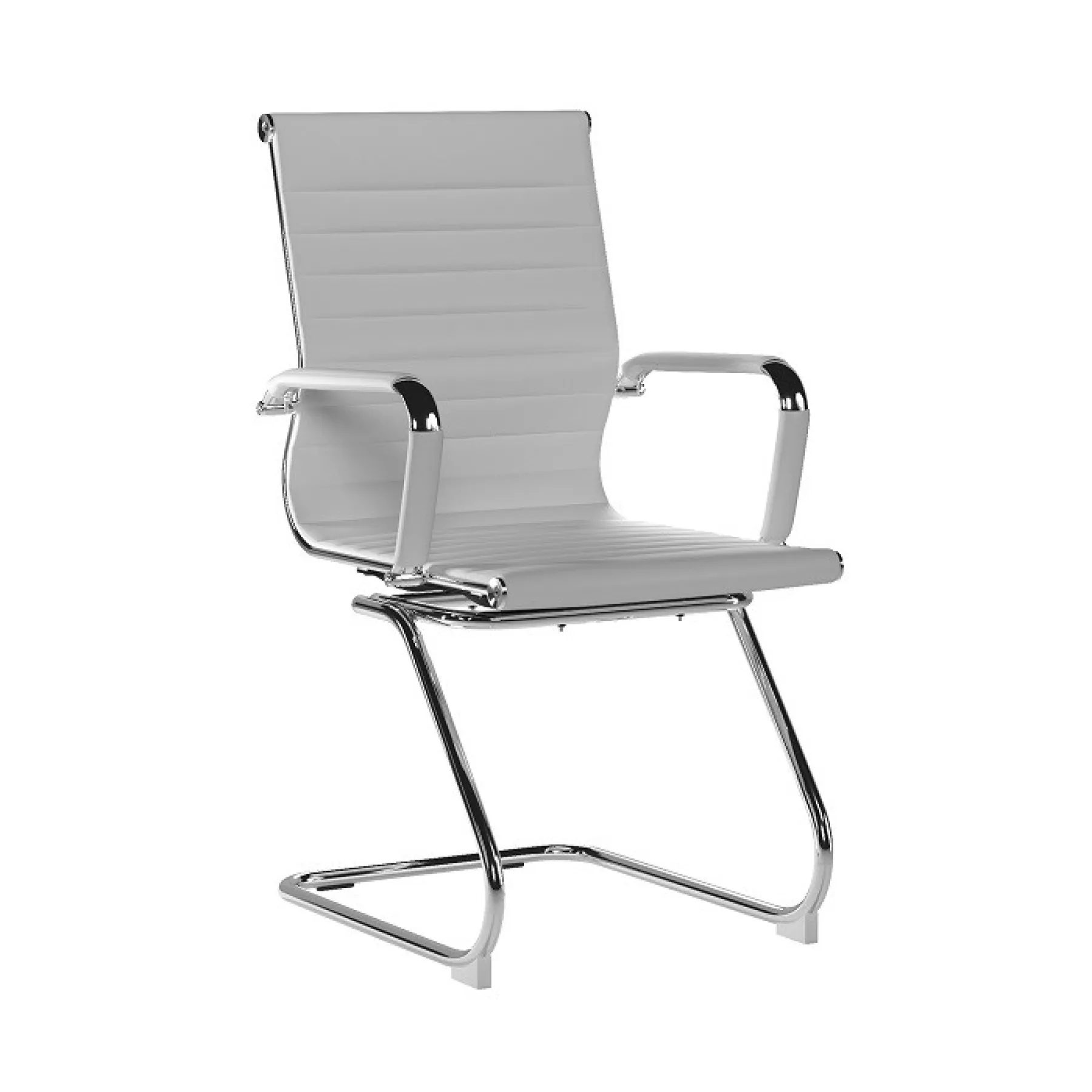 LOF Direct Nautilus Aura Medium Back Meeting Chair White BCL 8003 AV WH