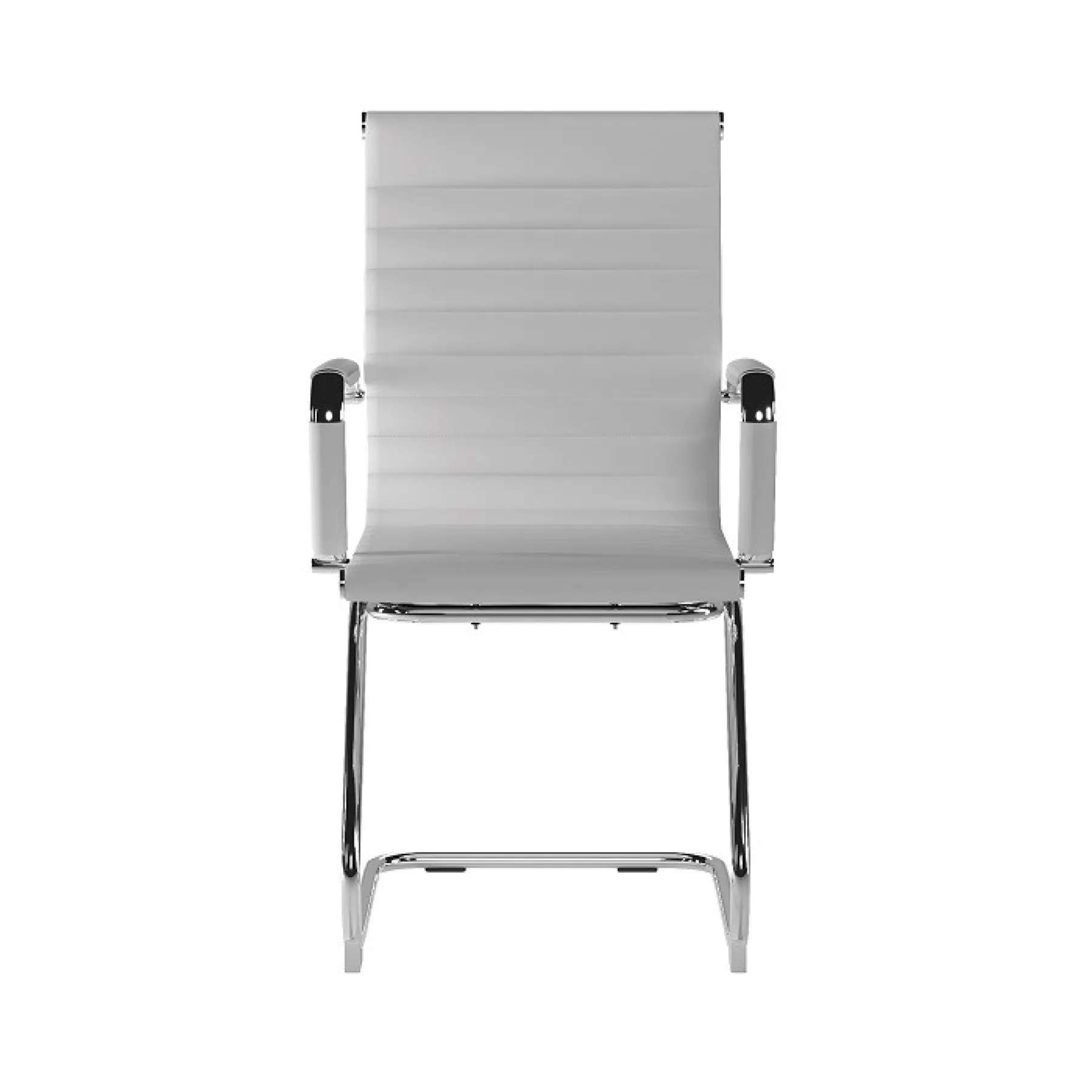 LOF Direct Nautilus Aura Medium Back Meeting Chair White BCL 8003 AV WH Front