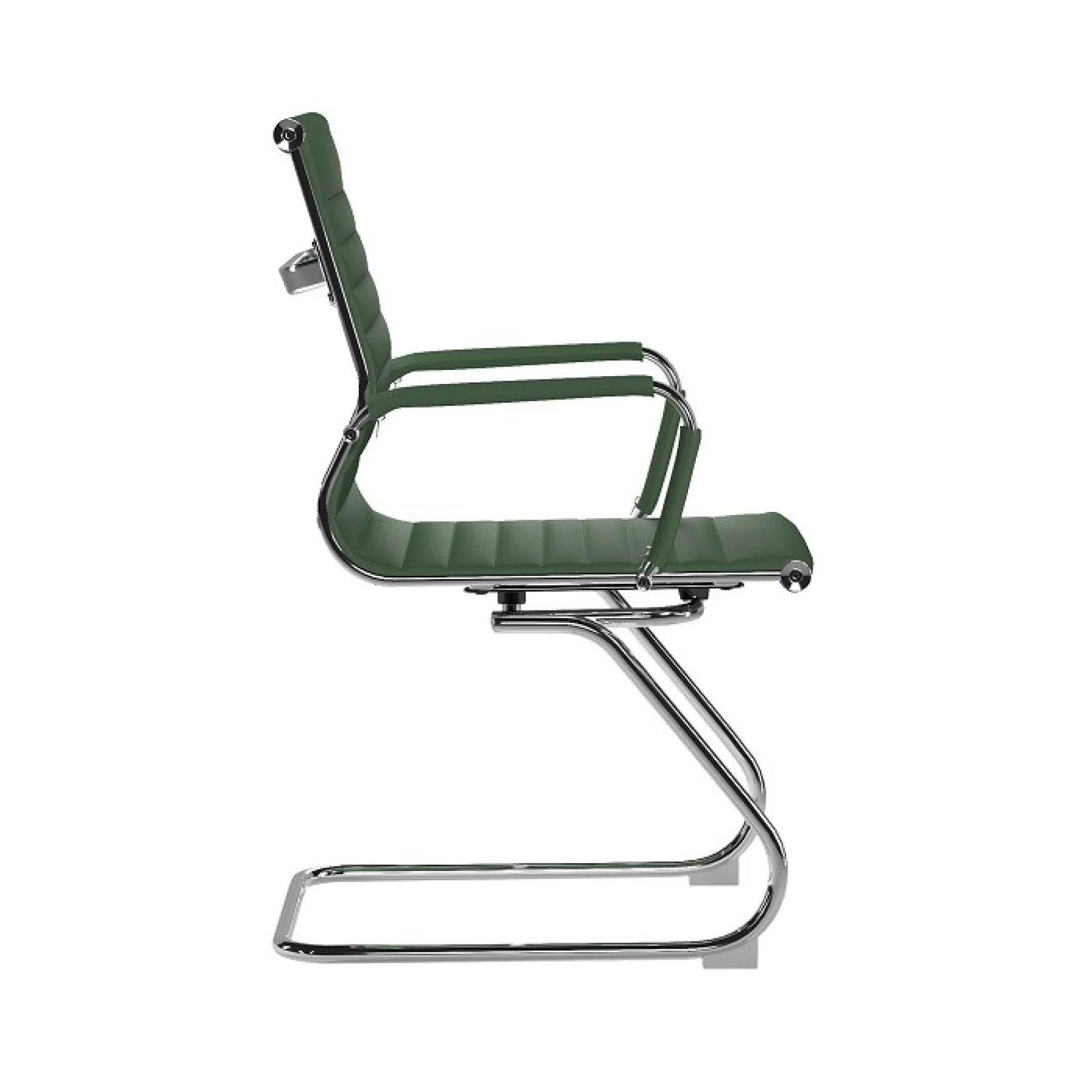 LOF Direct Nautilus Aura Medium Back Meeting Chair Forest Green BCL 8003 AV FGN Side
