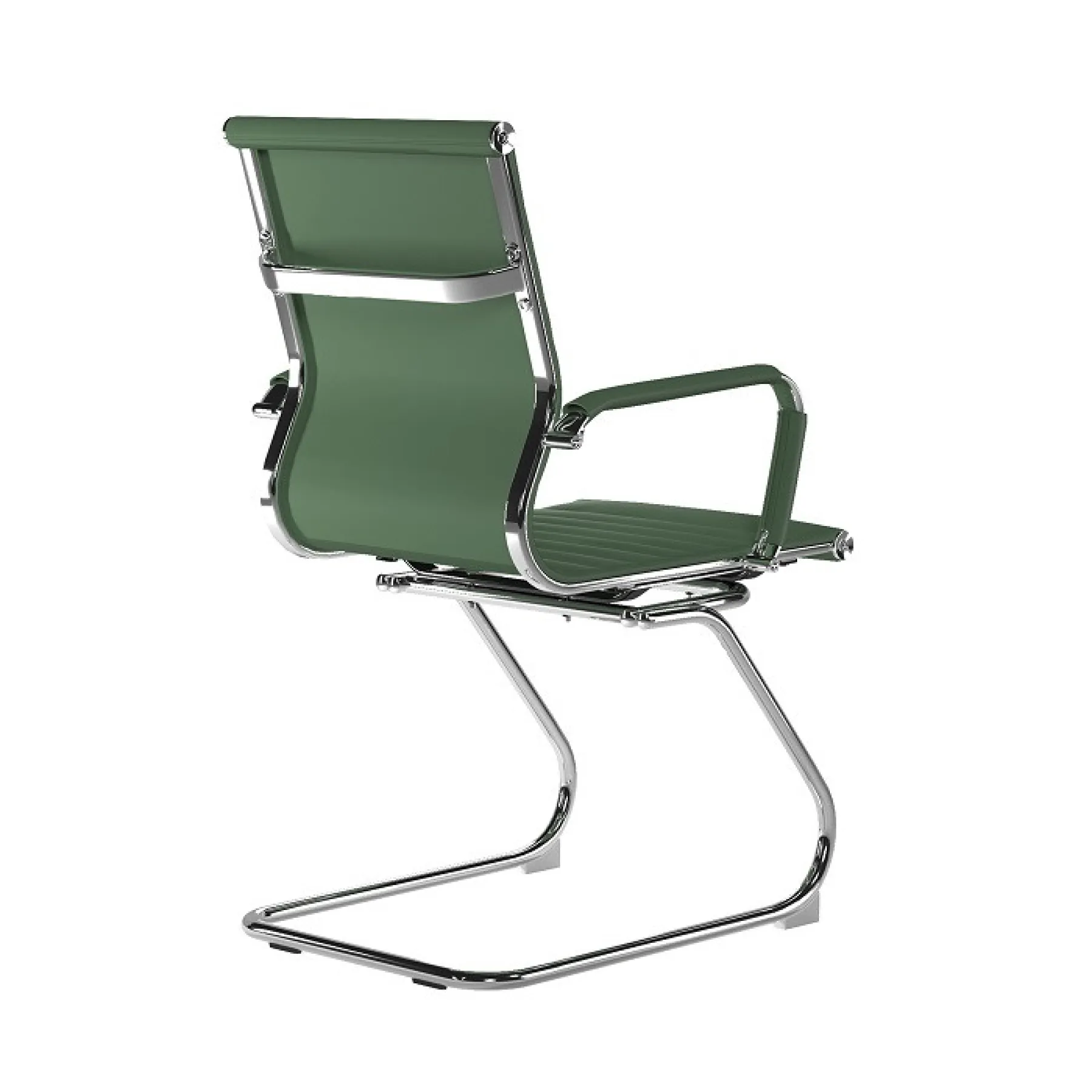 LOF Direct Nautilus Aura Medium Back Meeting Chair Forest Green BCL 8003 AV FGN Rear