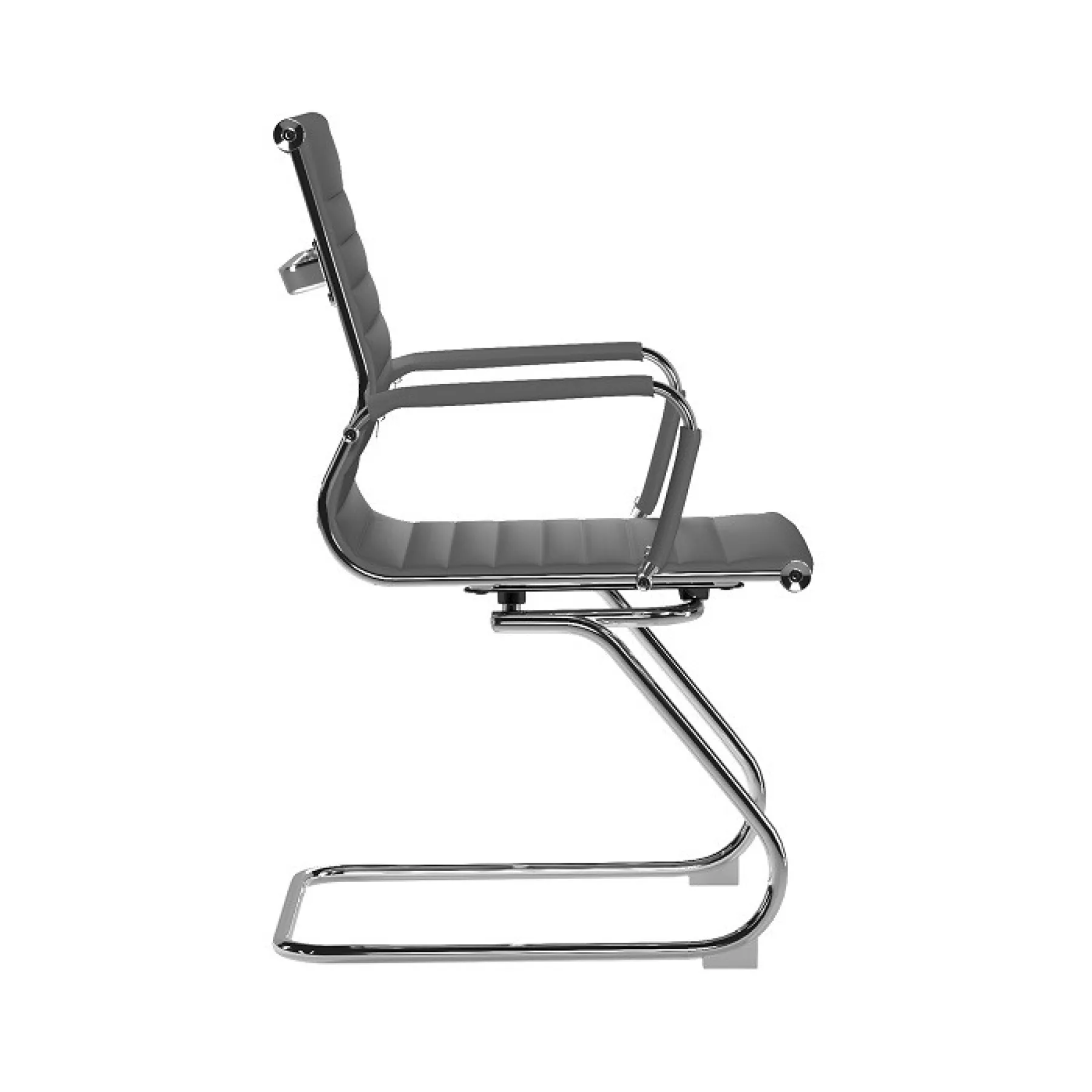 LOF Direct Nautilus Aura Medium Back Meeting Chair Grey BCL 8003 AV GY Side
