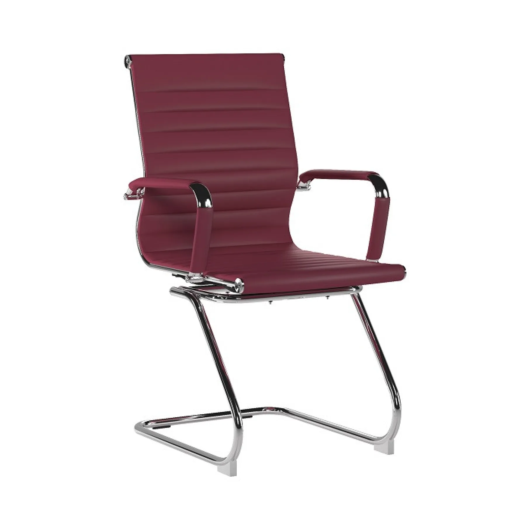LOF Direct Nautilus Aura Medium Back Meeting Chair Ox Blood BCL 8003 AV OX