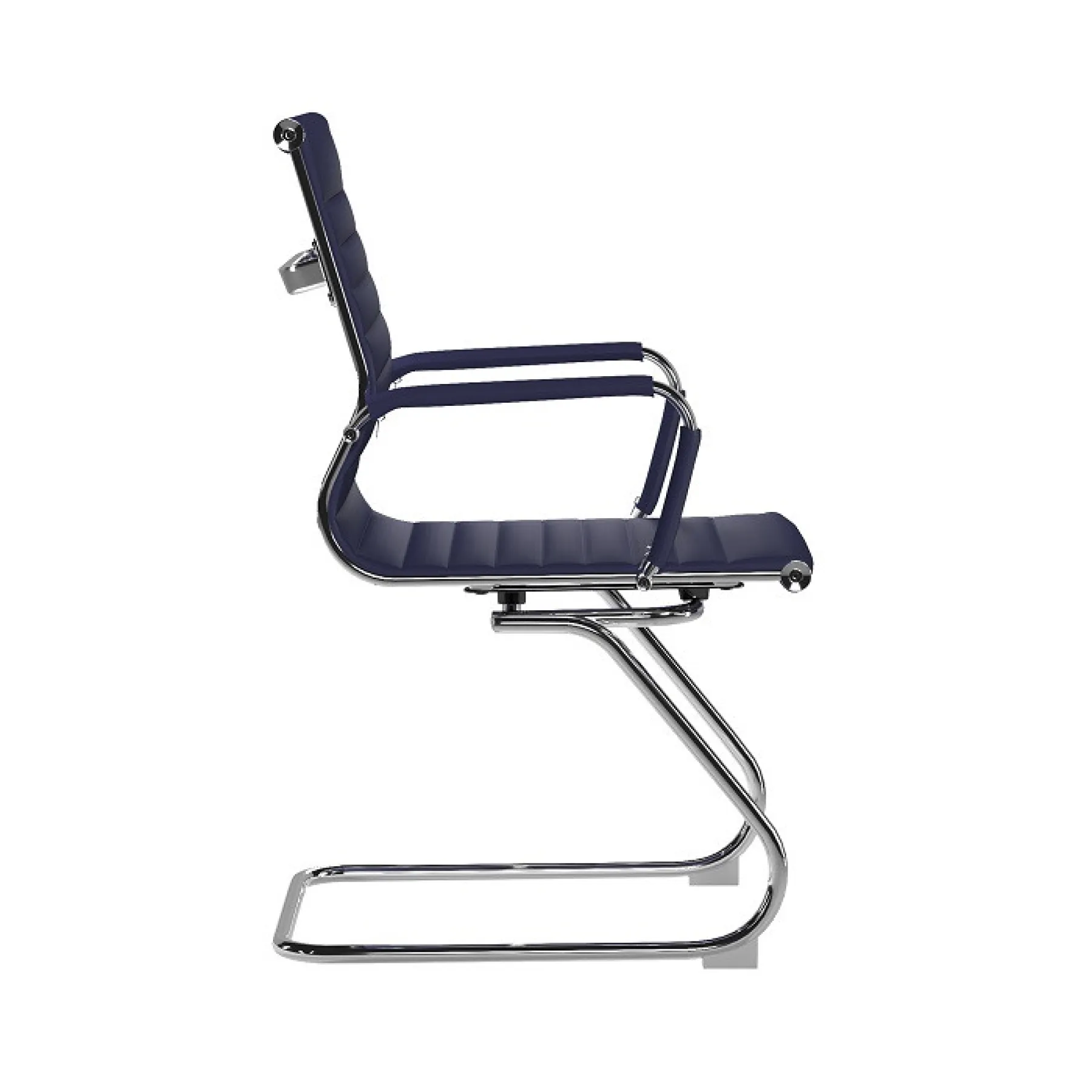 LOF Direct Nautilus Aura Medium Back Meeting Chair Blue BCL 8003 AV BL Side