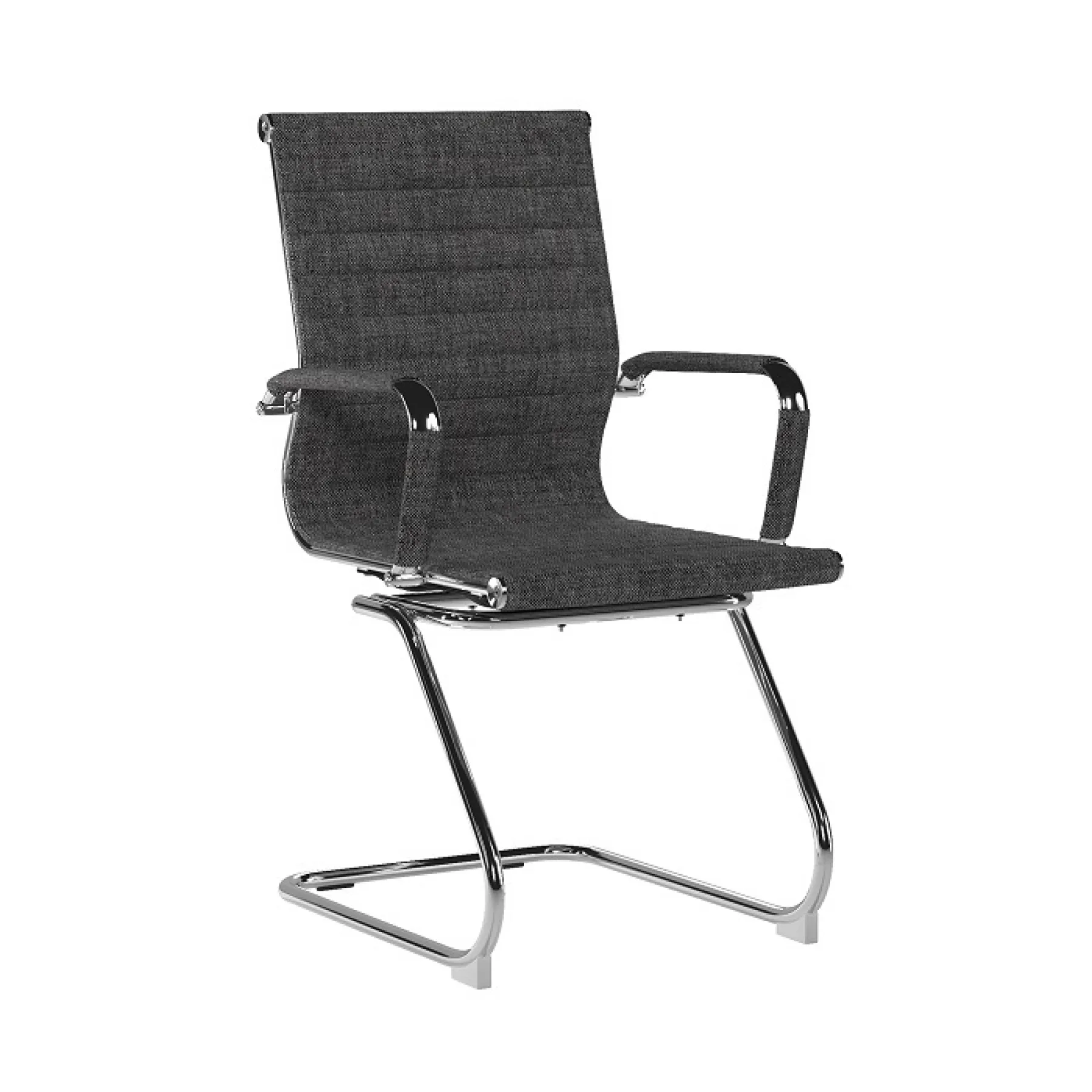 LOF Direct Nautilus Aura Medium Back Meeting Chair Fabric Black BCF 8003 AV BGF