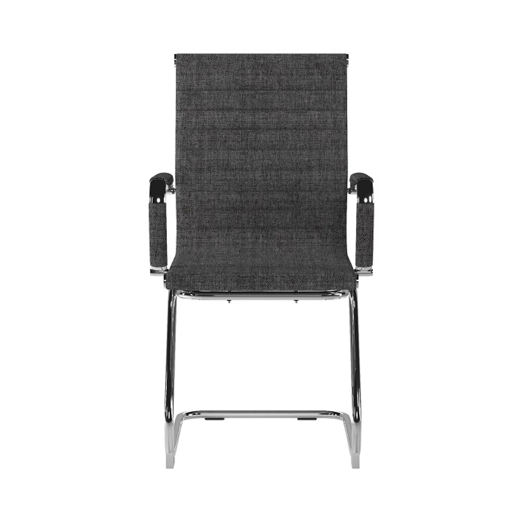 LOF Direct Nautilus Aura Medium Back Meeting Chair Fabric Black BCF 8003 AV BGF Front