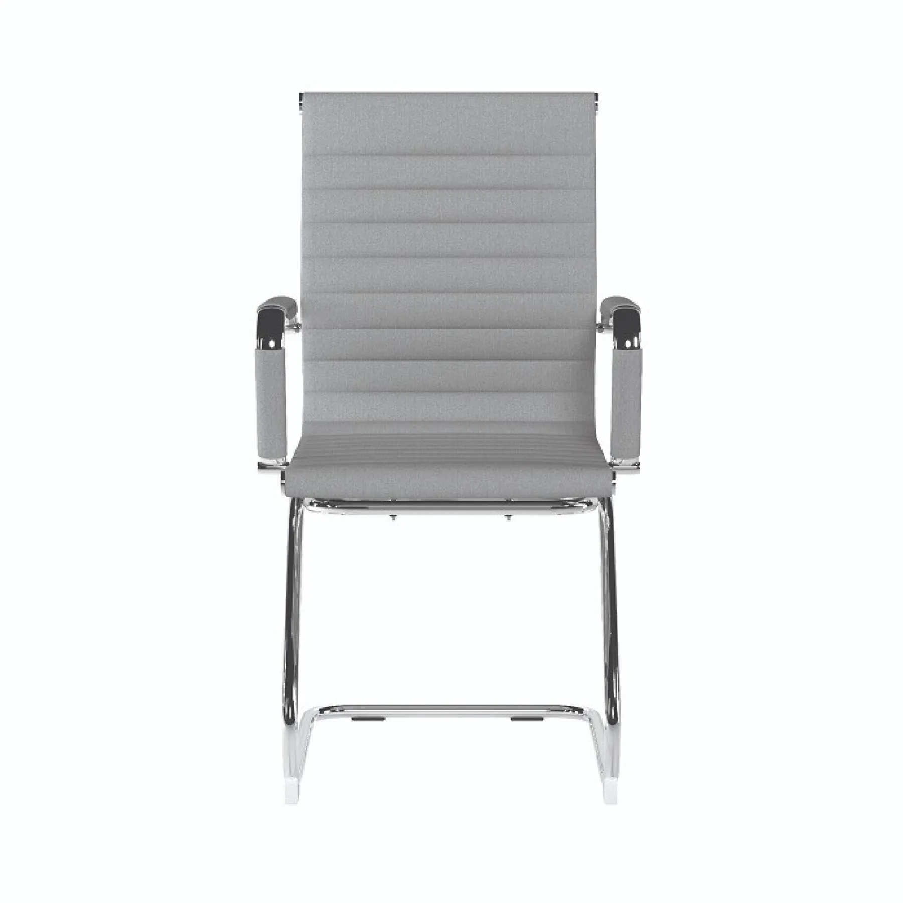 LOF Direct Nautilus Aura Medium Back Meeting Chair Fabric Grey BCF 8003 AV GY Front