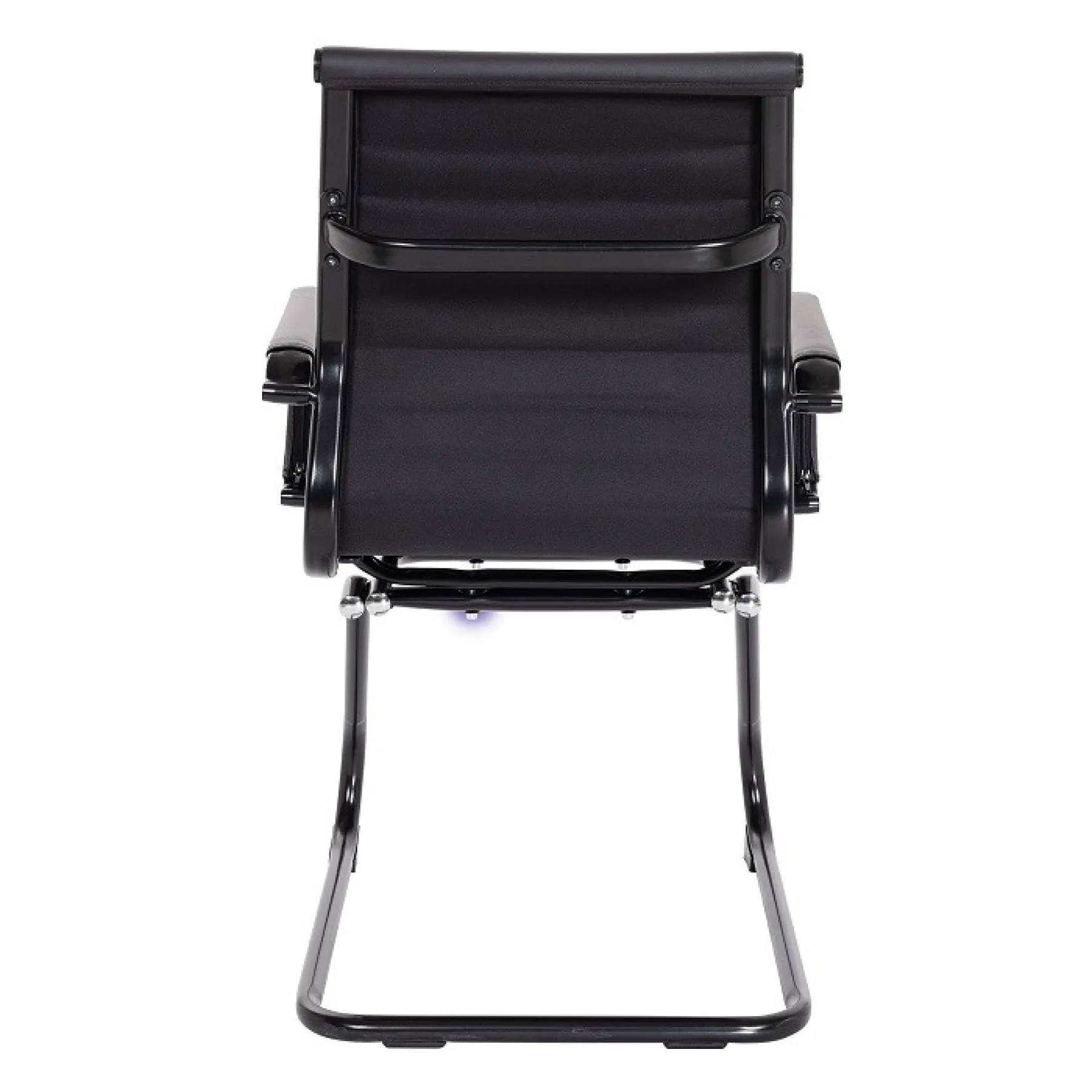 LOF Direct Nautilus Aura Medium Back Meeting Chair Black Frame BCL 8003 AV BK BK Rear