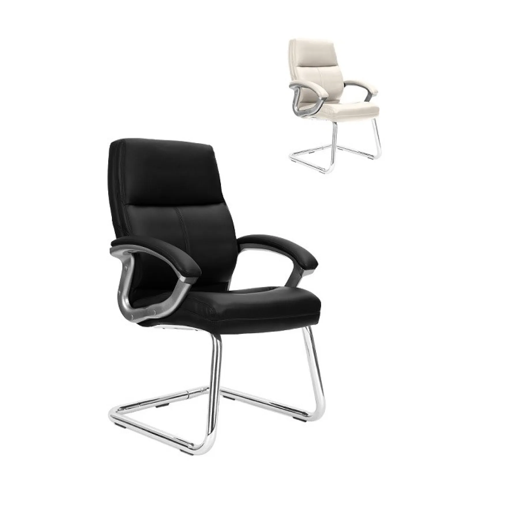 LOF Direct Greenwich High Back Cream Visitors Chair Nautilus BCP T401 CM 1