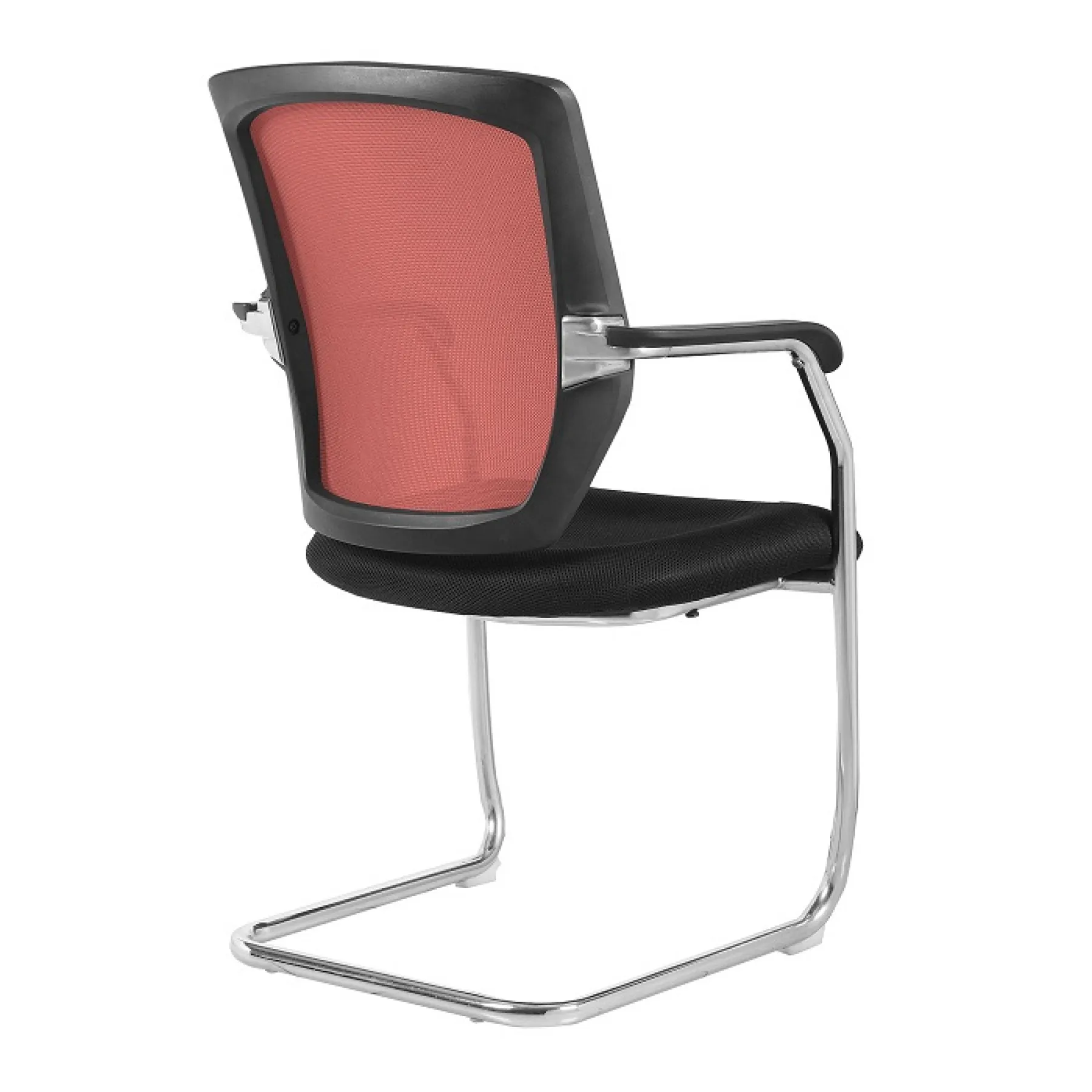 LOF Direct Nexus High Back Two Tone Mesh Visitors Chair Nautilus BCM K512 V RD Rear
