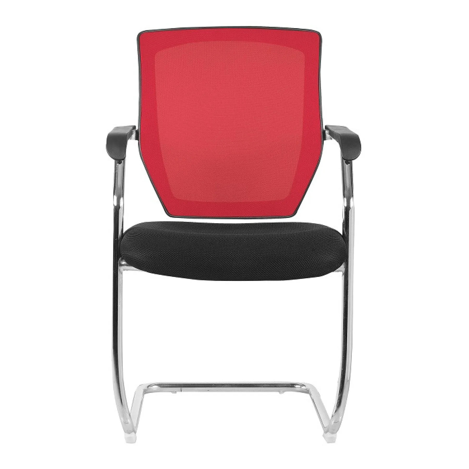 LOF Direct Nexus High Back Two Tone Mesh Visitors Chair Nautilus BCM K512 V RD Front