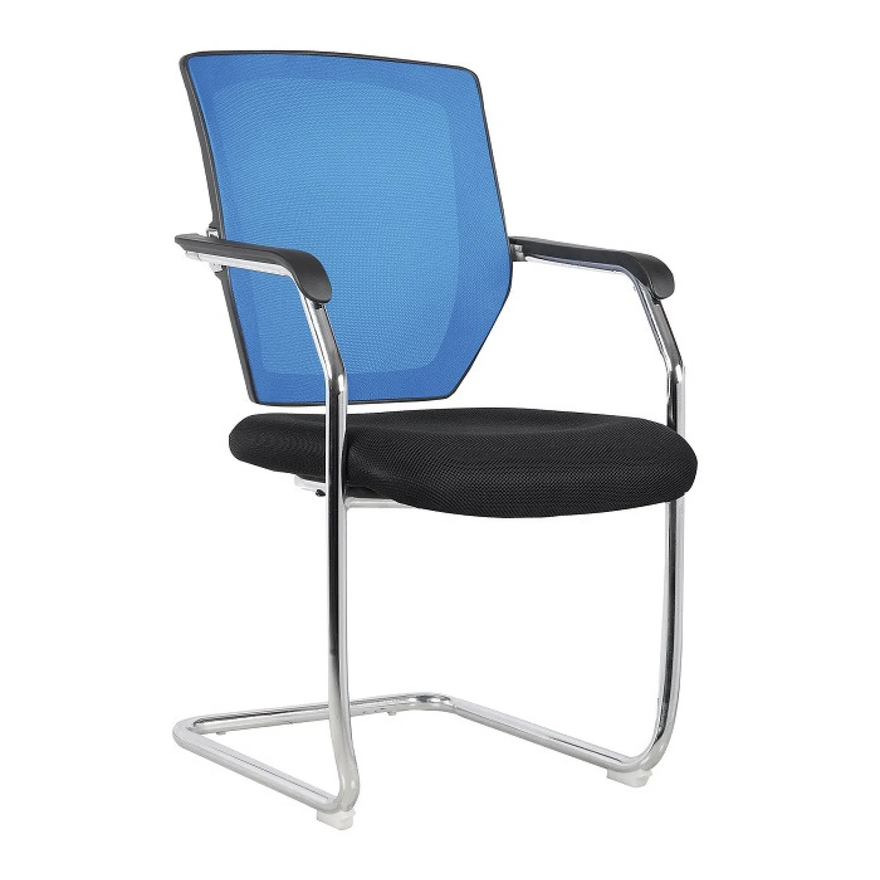 LOF Direct Nexus High Back Two Tone Mesh Visitors Chair Nautilus BCM K512 V BL Blue