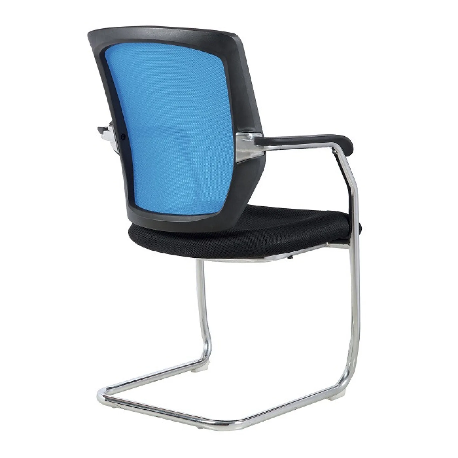 LOF Direct Nexus High Back Two Tone Mesh Visitors Chair Nautilus BCM K512 V BL Blue Rear