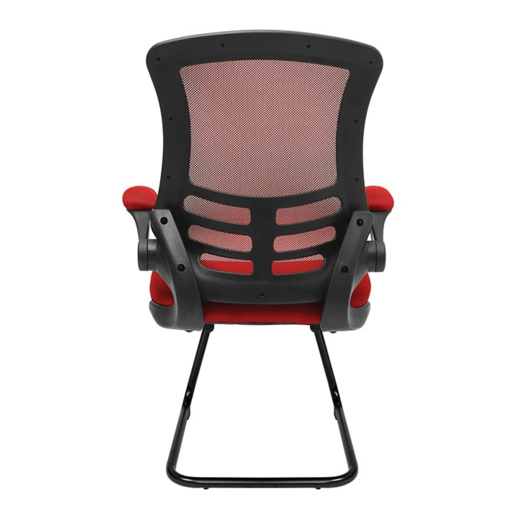 Luna meeting chair red bcm l1302v rd rear 1