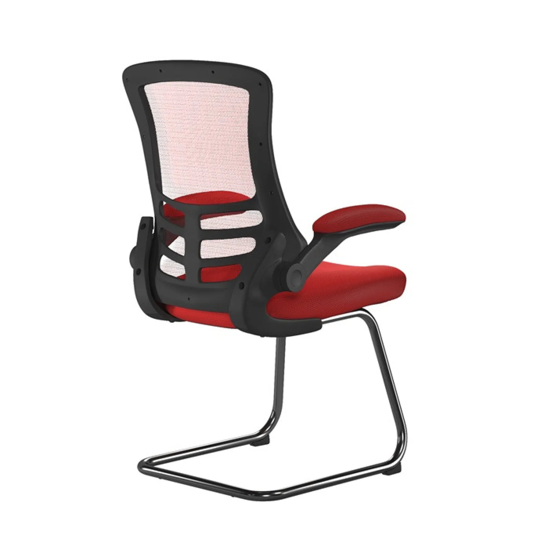 Luna meeting chair red bcm l1302v rd rear
