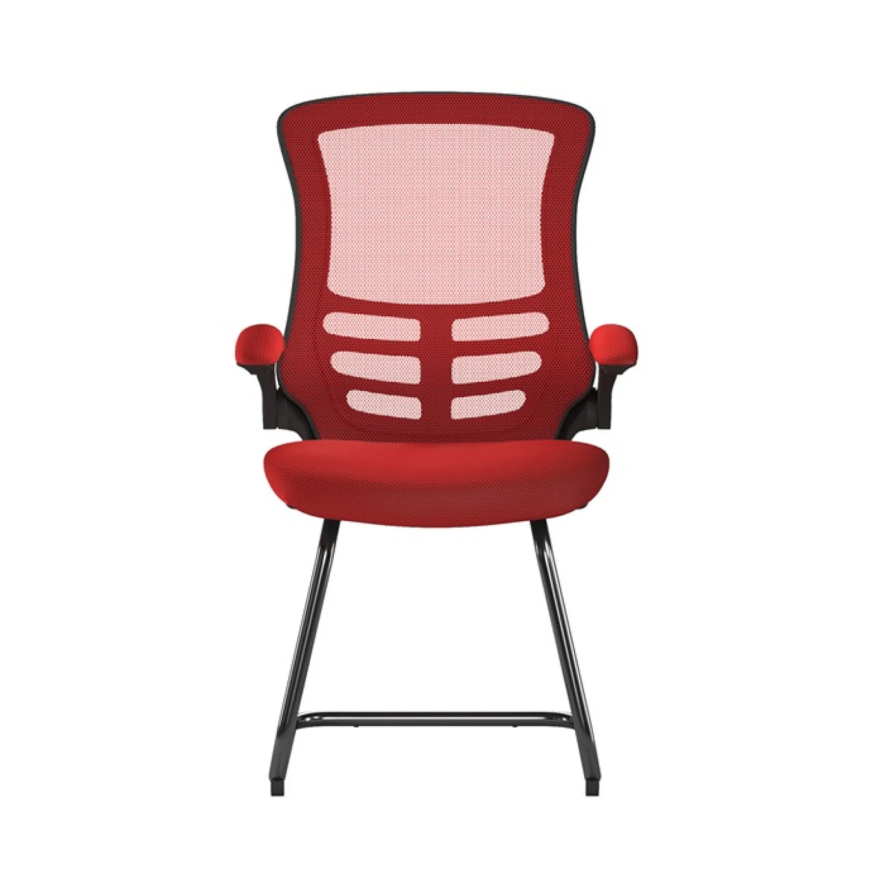 Luna meeting chair red bcm l1302v rd front