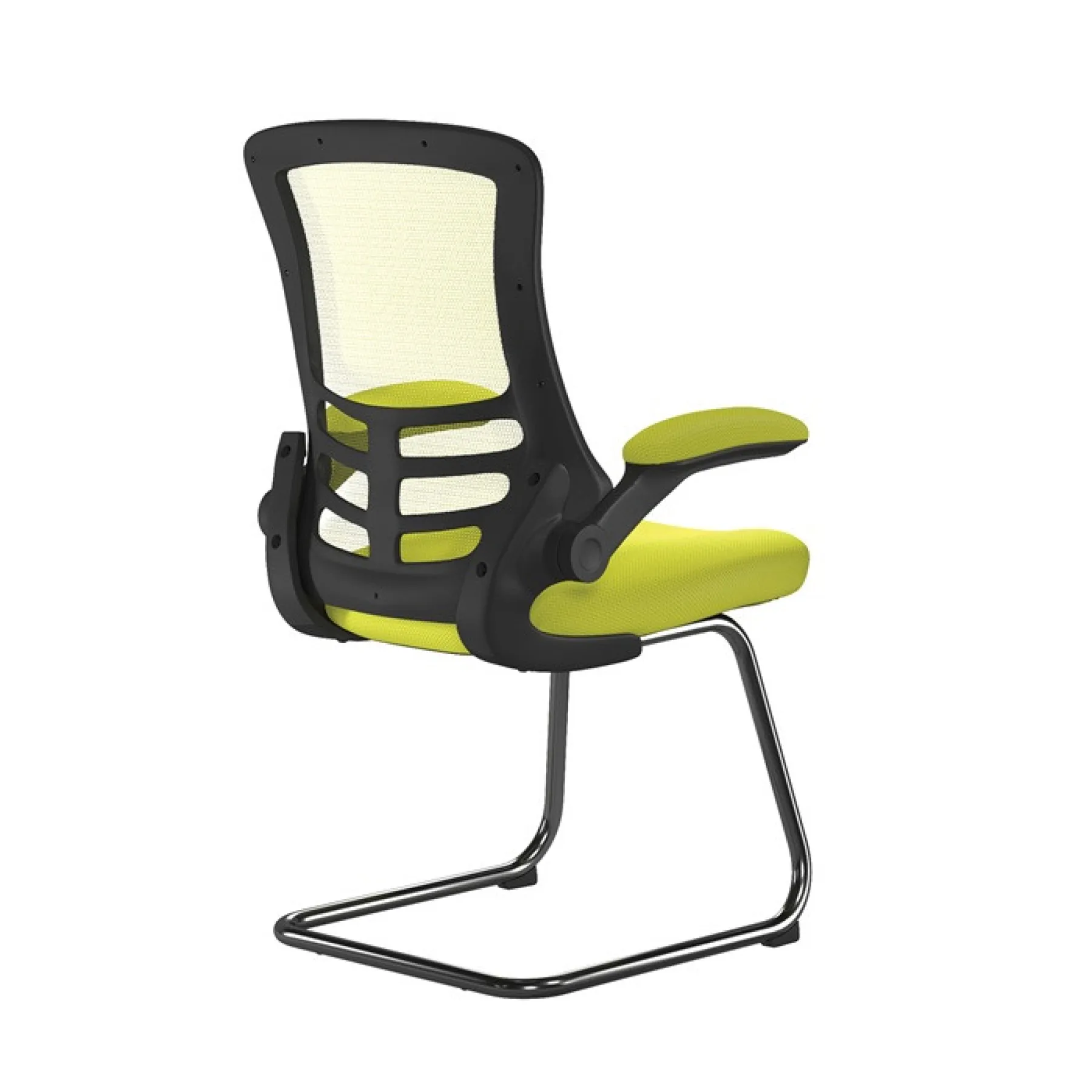 Luna meeting chair green bcm l1302v gn rear