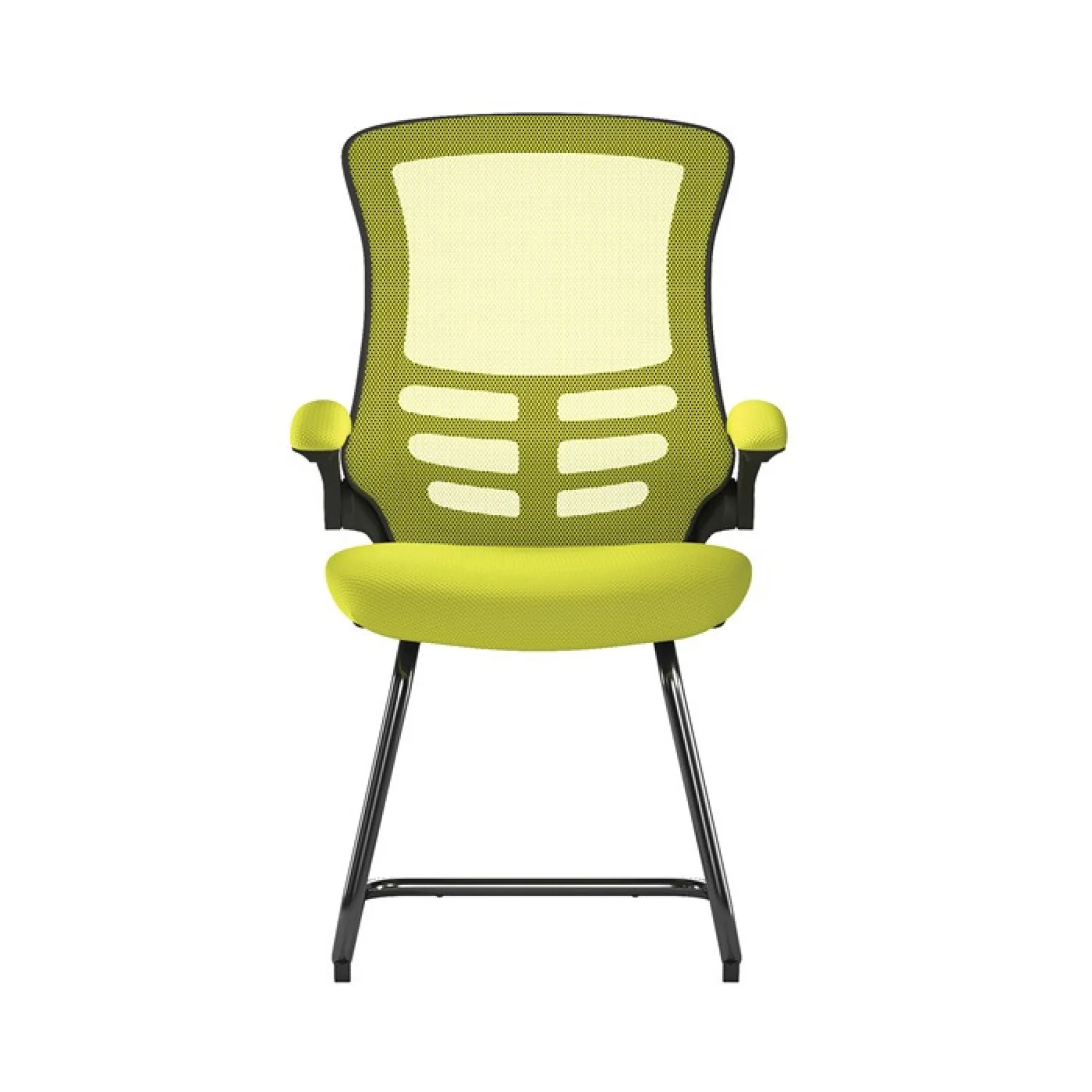 Luna meeting chair green bcm l1302v gn front