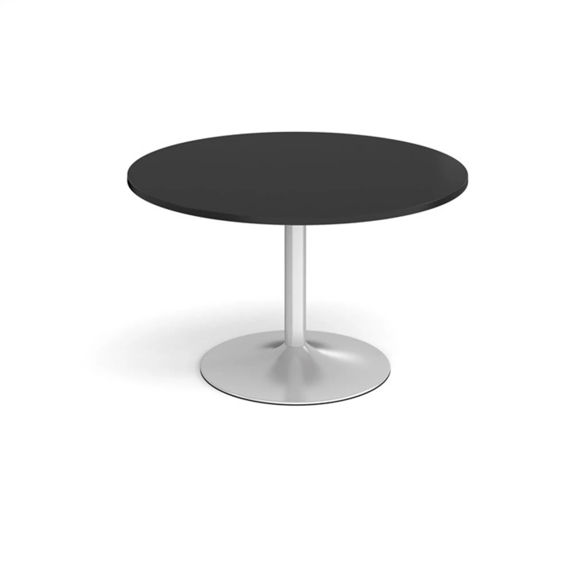 Circular meeting black table