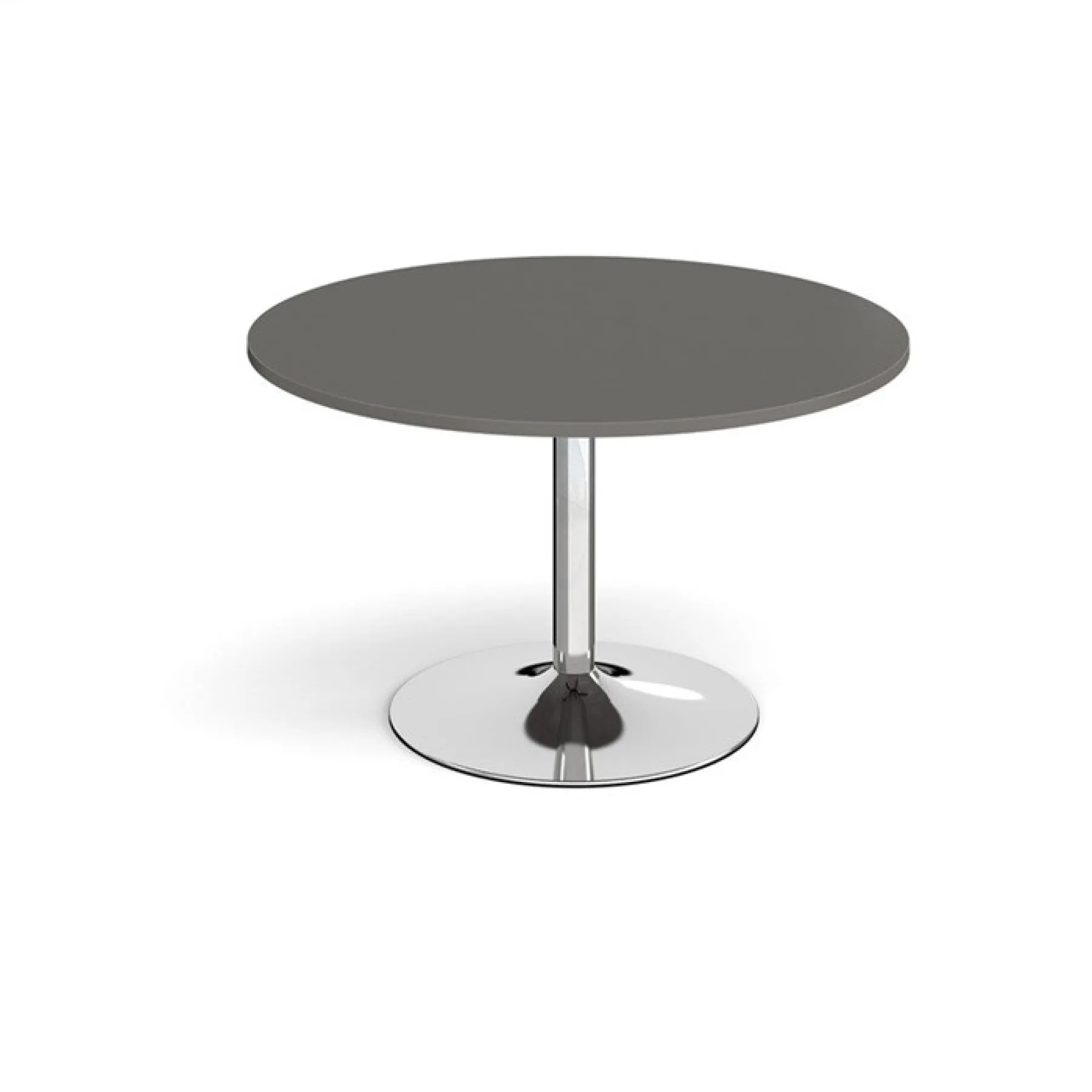 Circular meeting table onyx grey