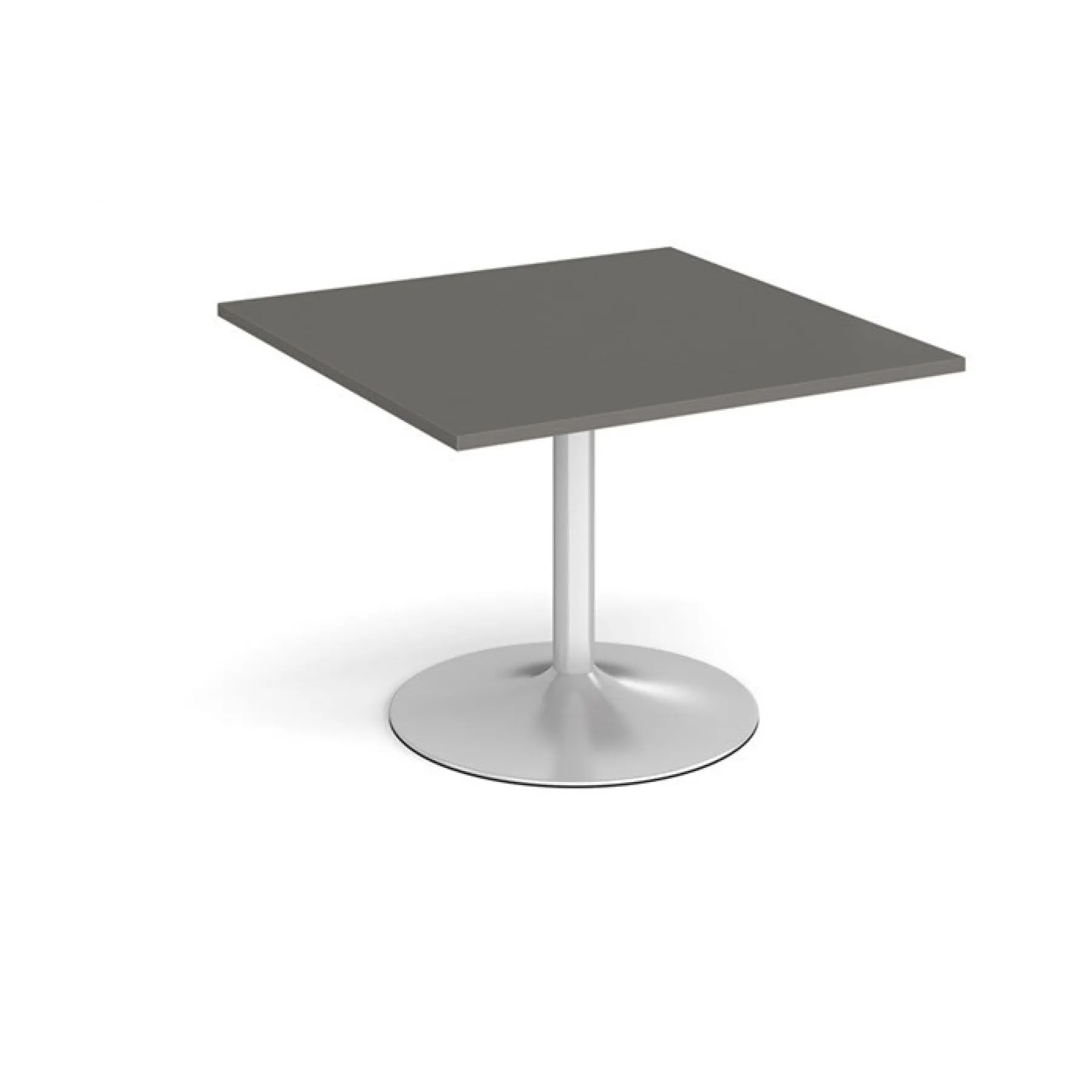 Square extension meeting table onyx grey