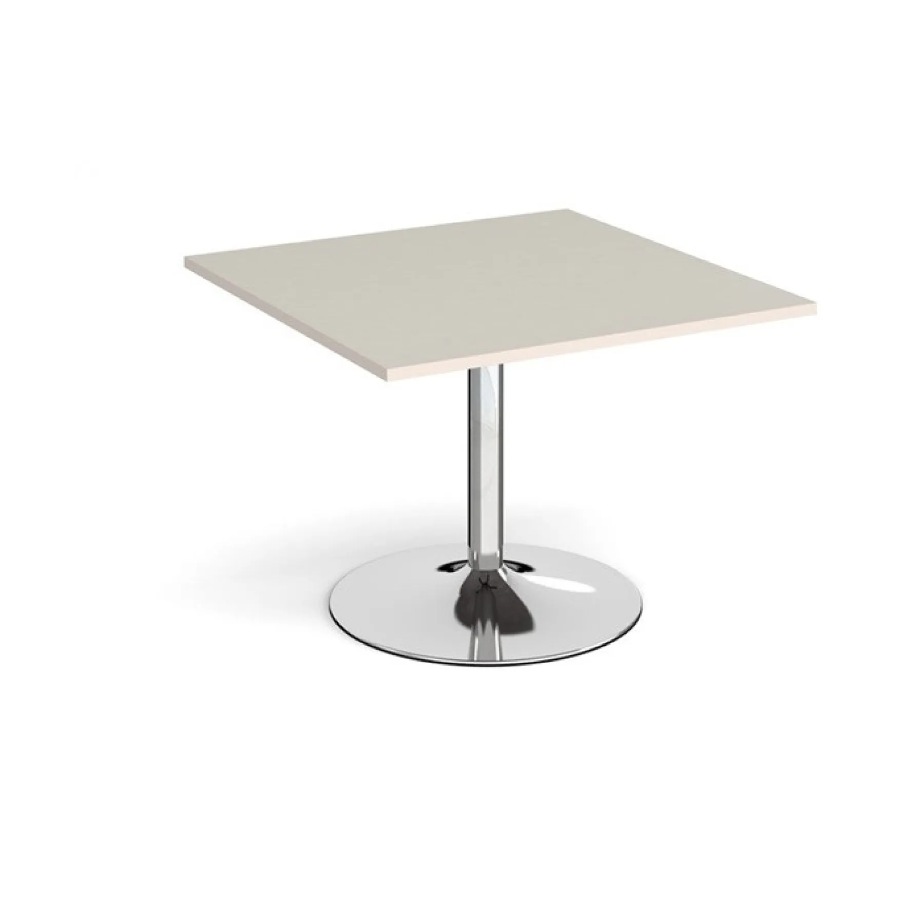 Square extension meeting table light grey