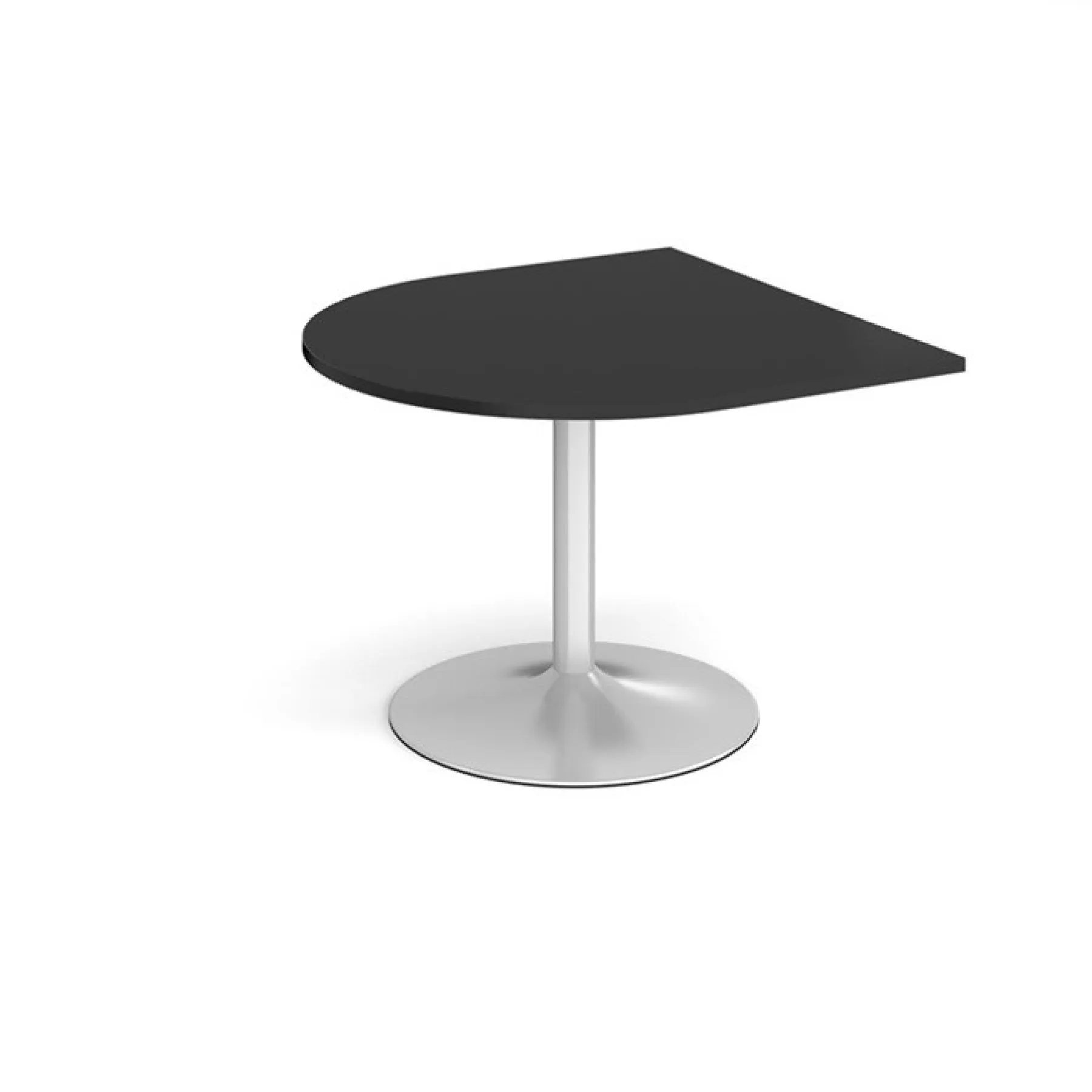 Radial extension meeting table black