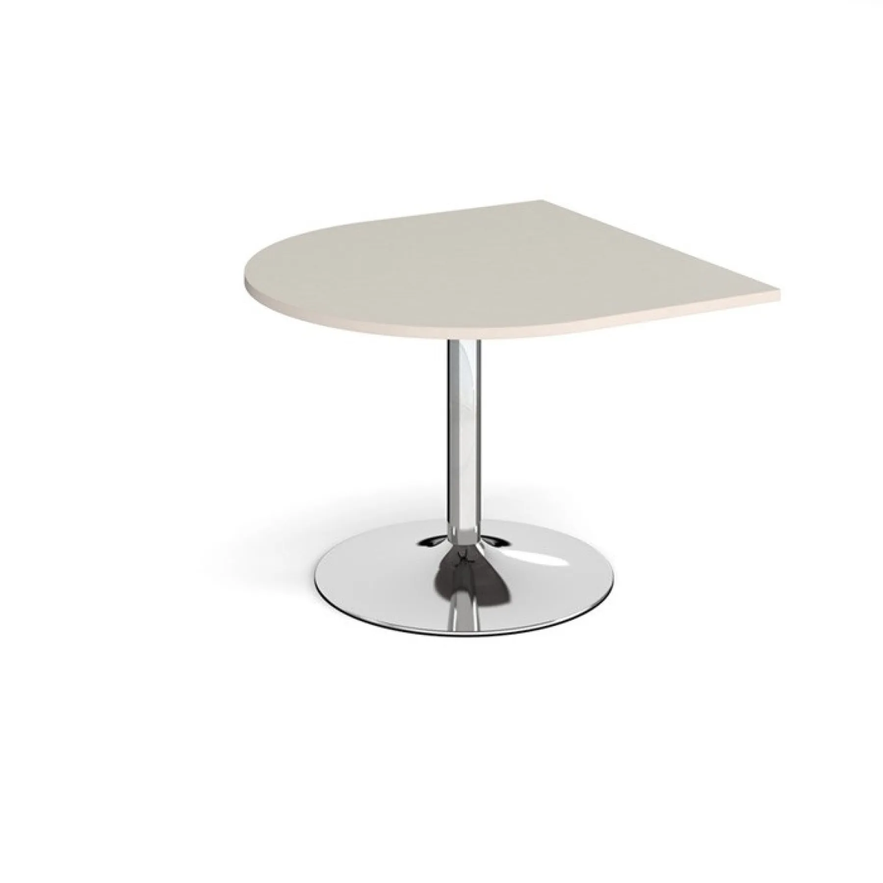 Radial extension meeting table light grey
