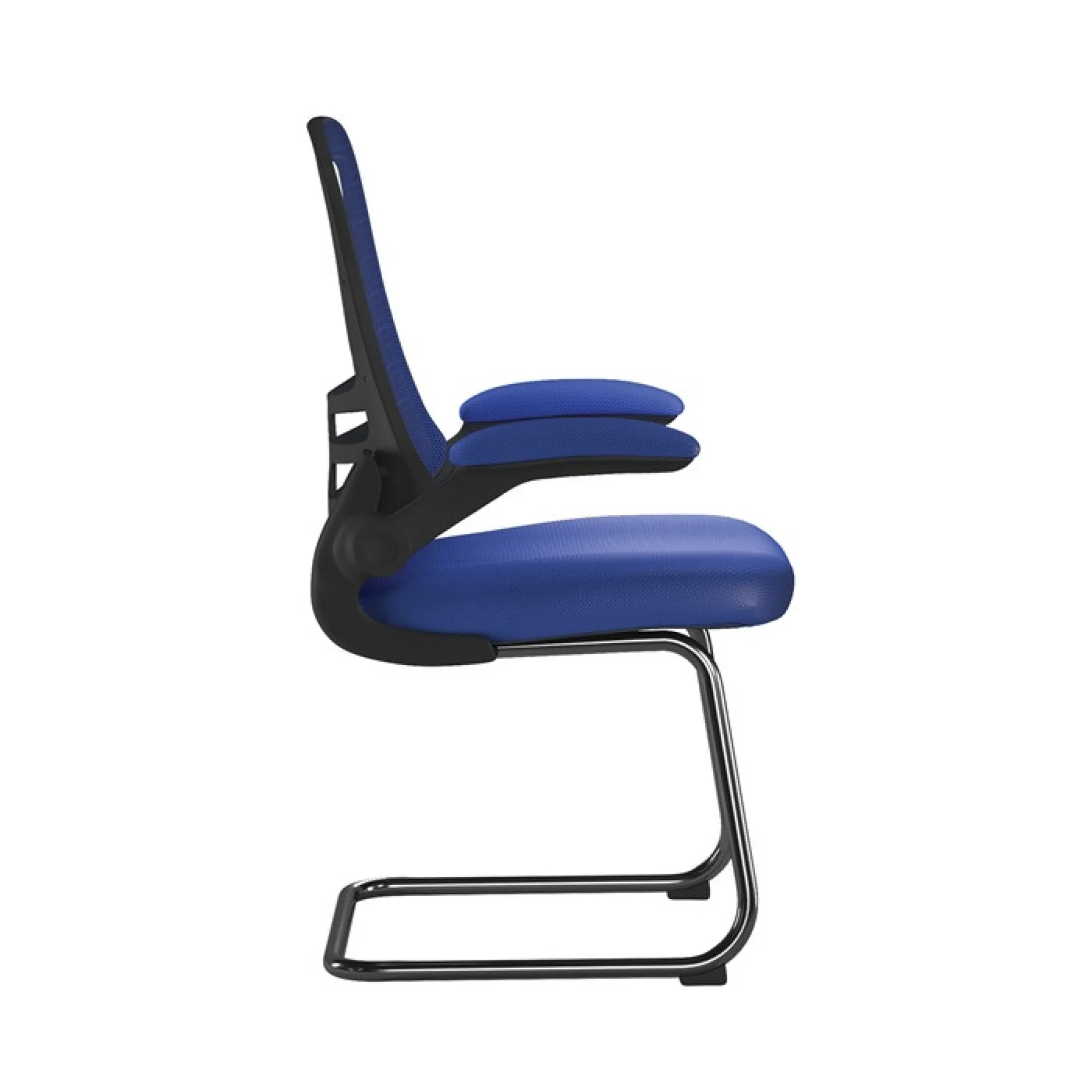 Luna meeting chair blue bcm l1302v bl side