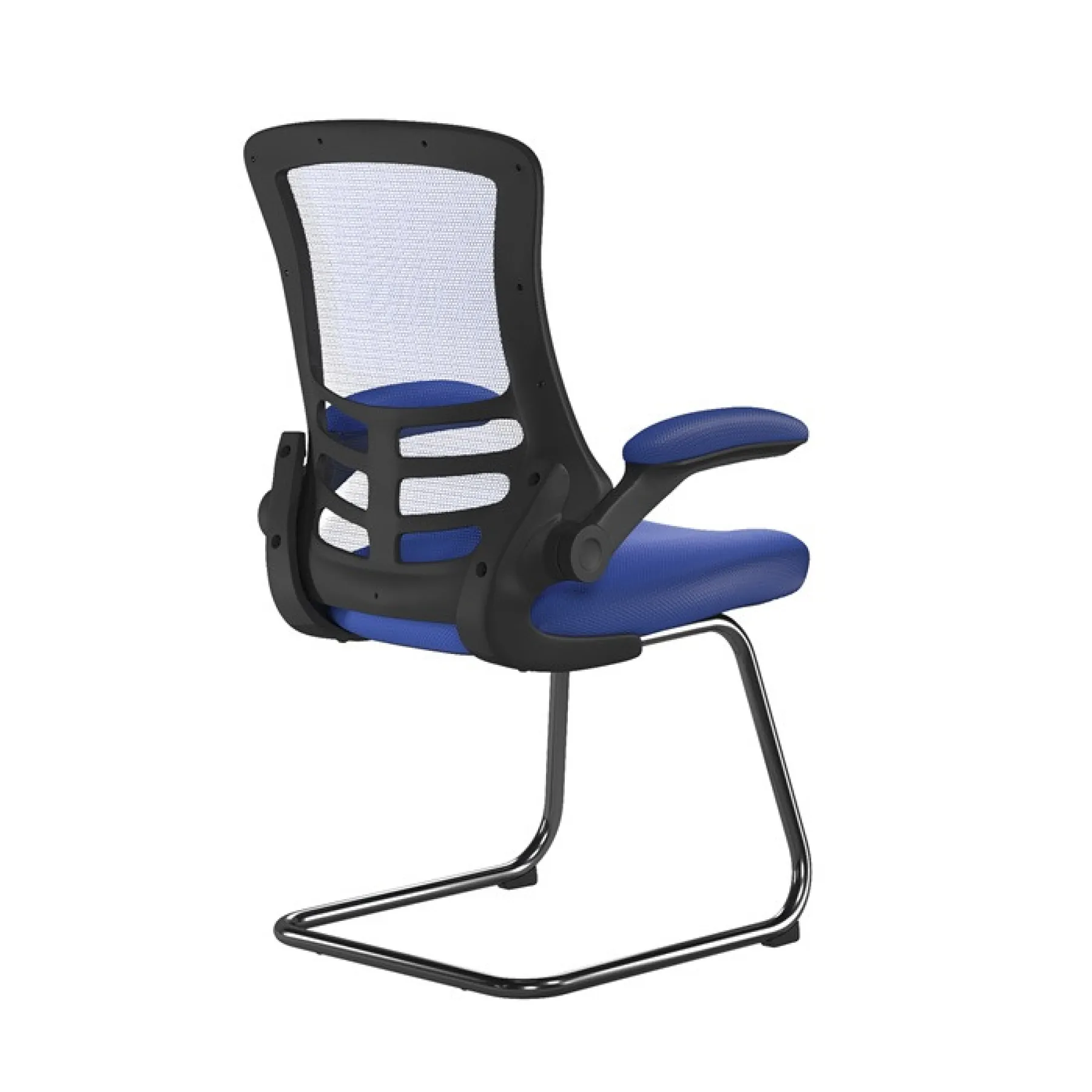 Luna meeting chair blue bcm l1302v bl rear angle