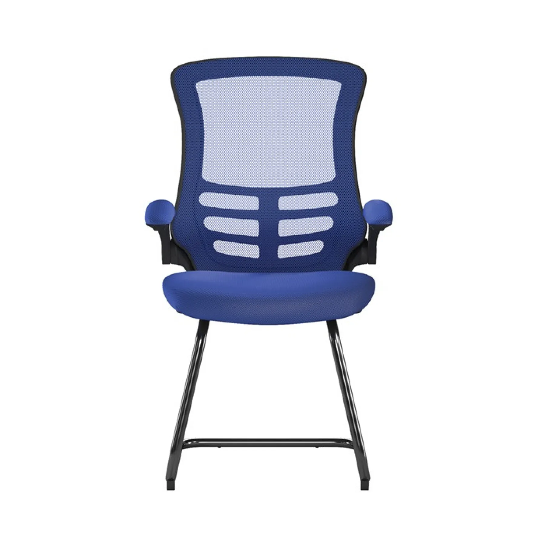 Luna meeting chair blue bcm l1302v bl front