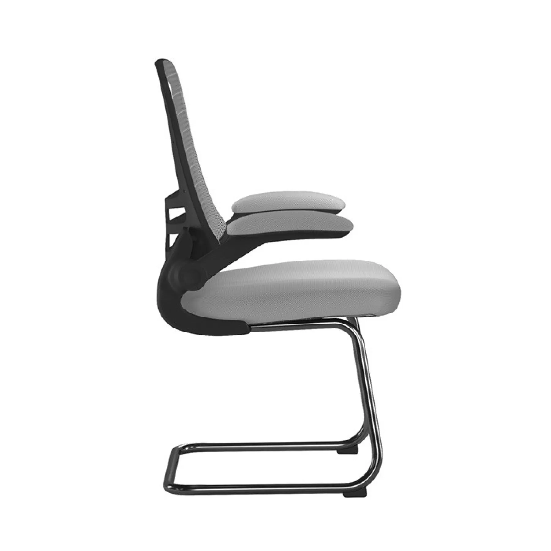 Luna meeting chair grey bcm l1302v gy side