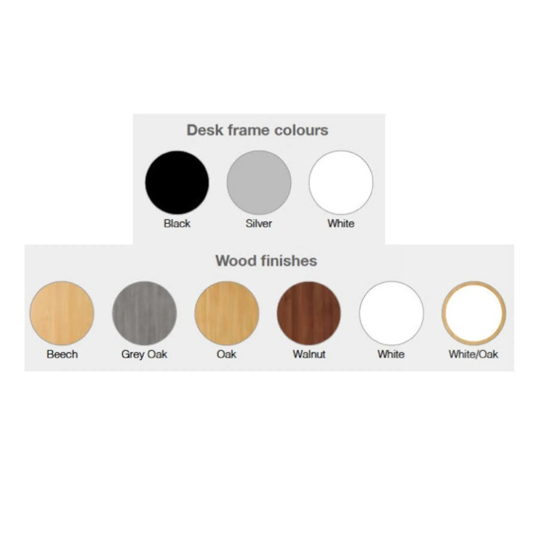 Elev8 touch sit stand finishes