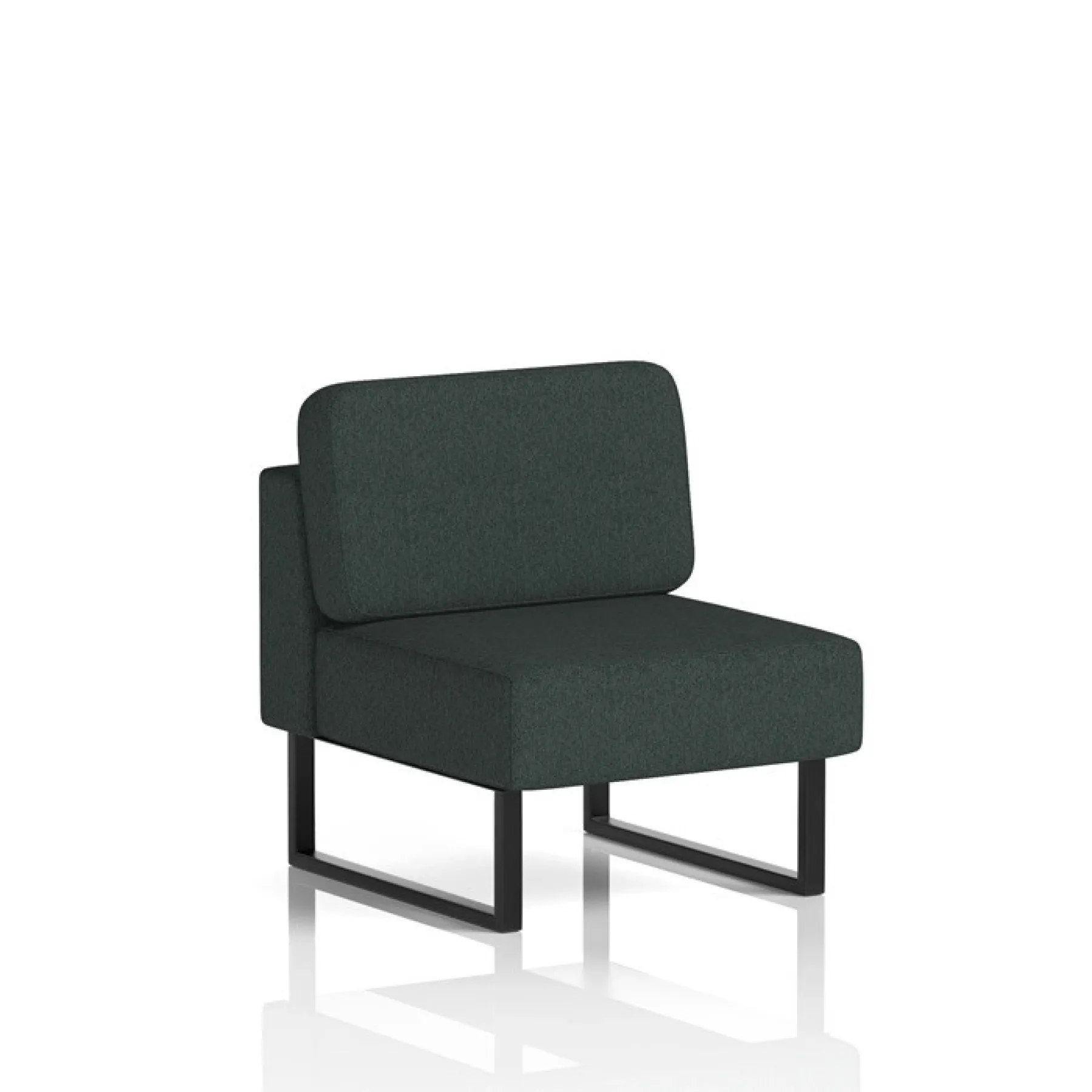 Brixworth modular seating single seat no arms lof direct charcoal