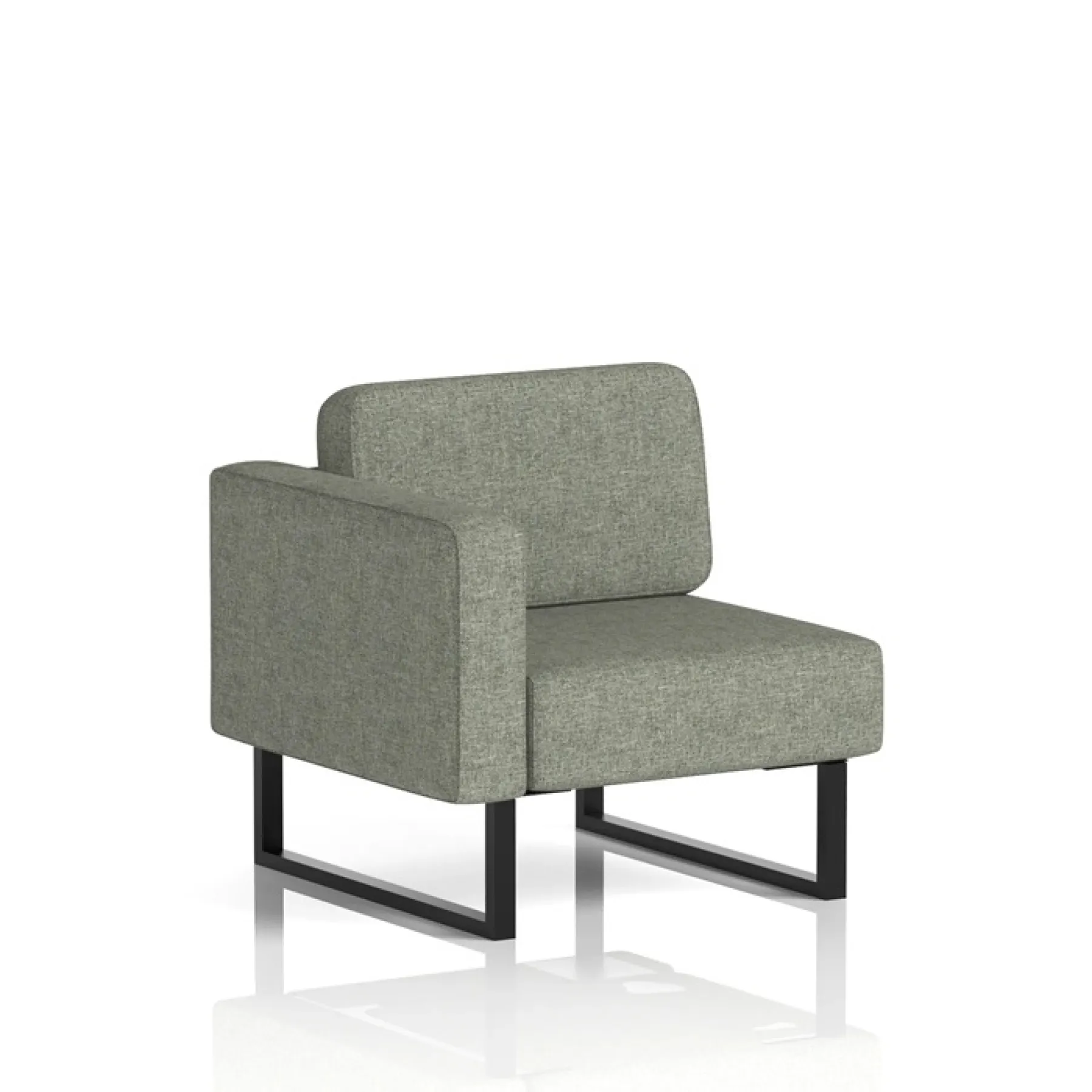 Brixworth modular seating right hand arm unit vitreous