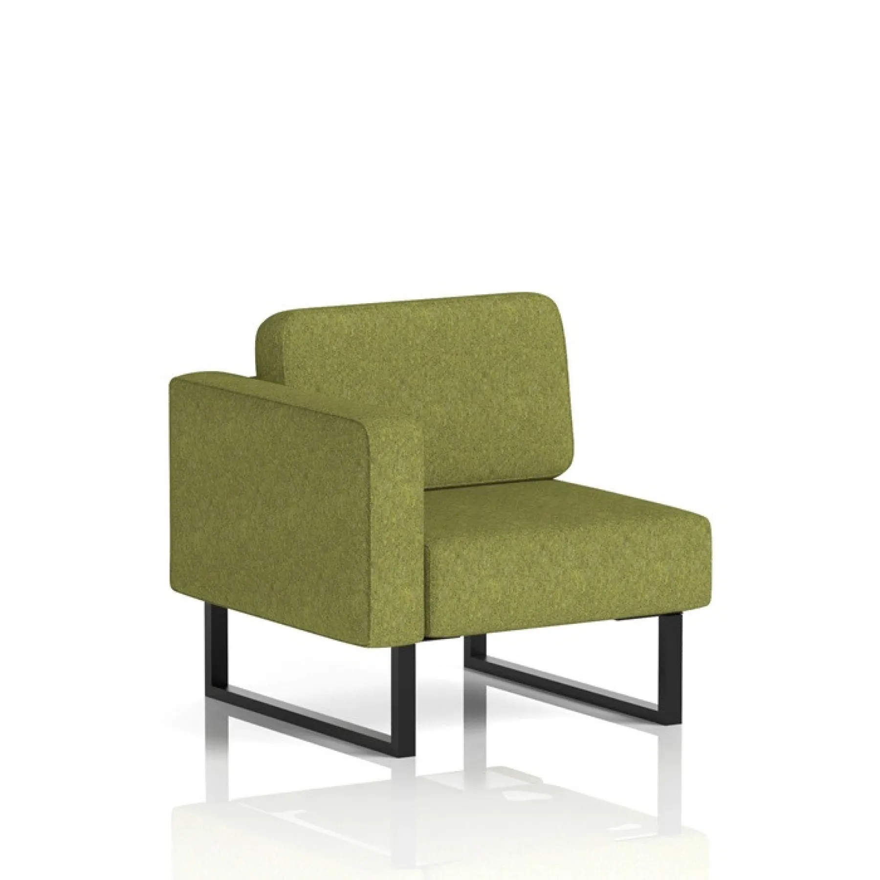 Brixworth modular seating right hand arm unit olive