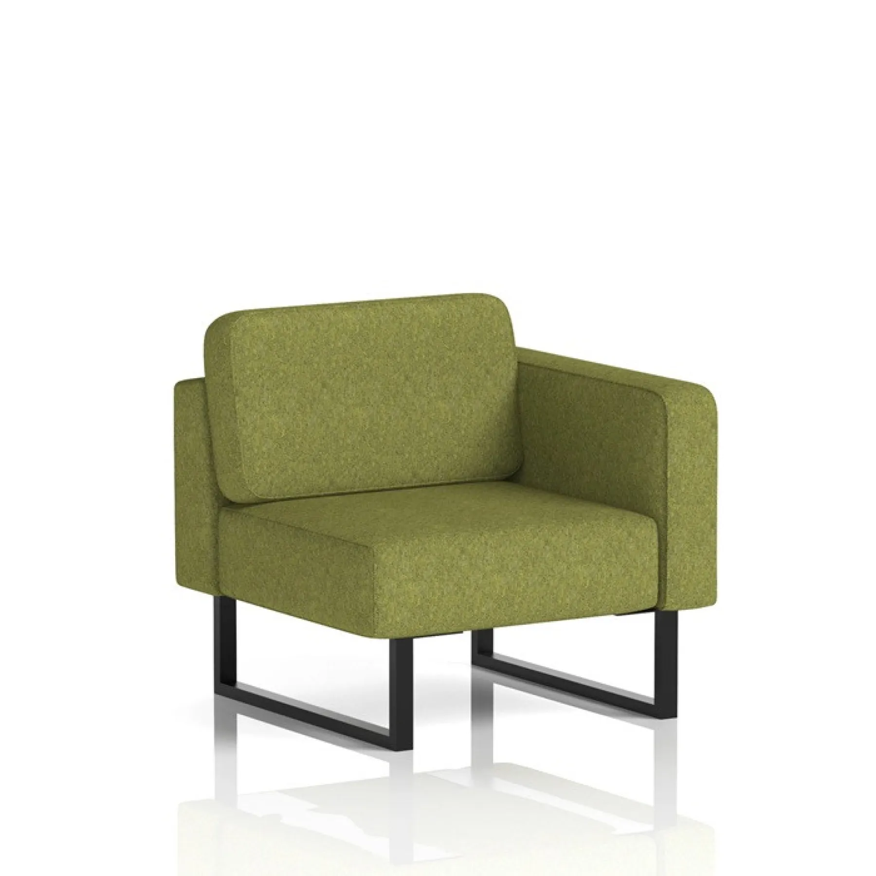 Brixworth modular seating left hand arm unit olive