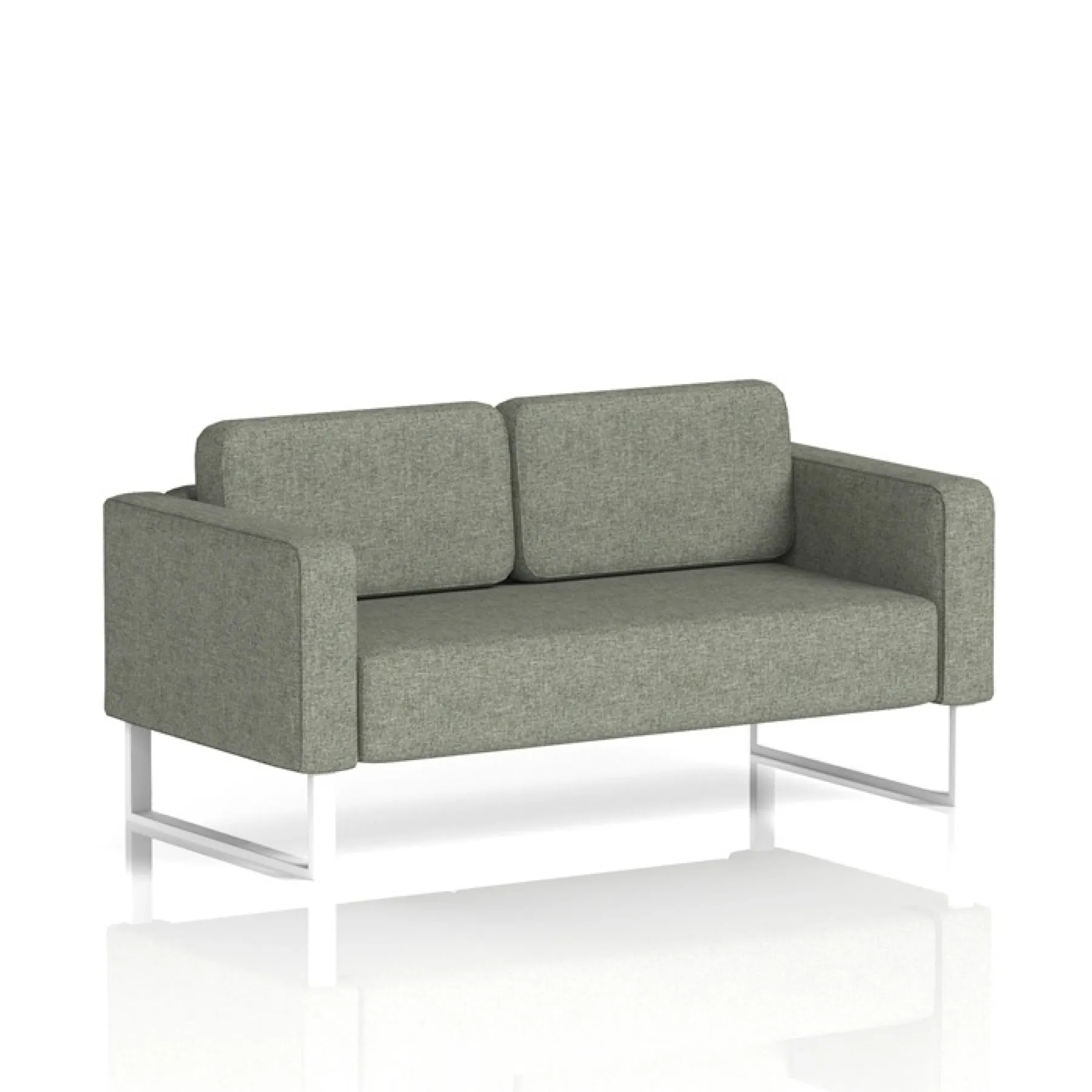 Brixworth 2 seater sofa reception seating lof direct white frame vitreous