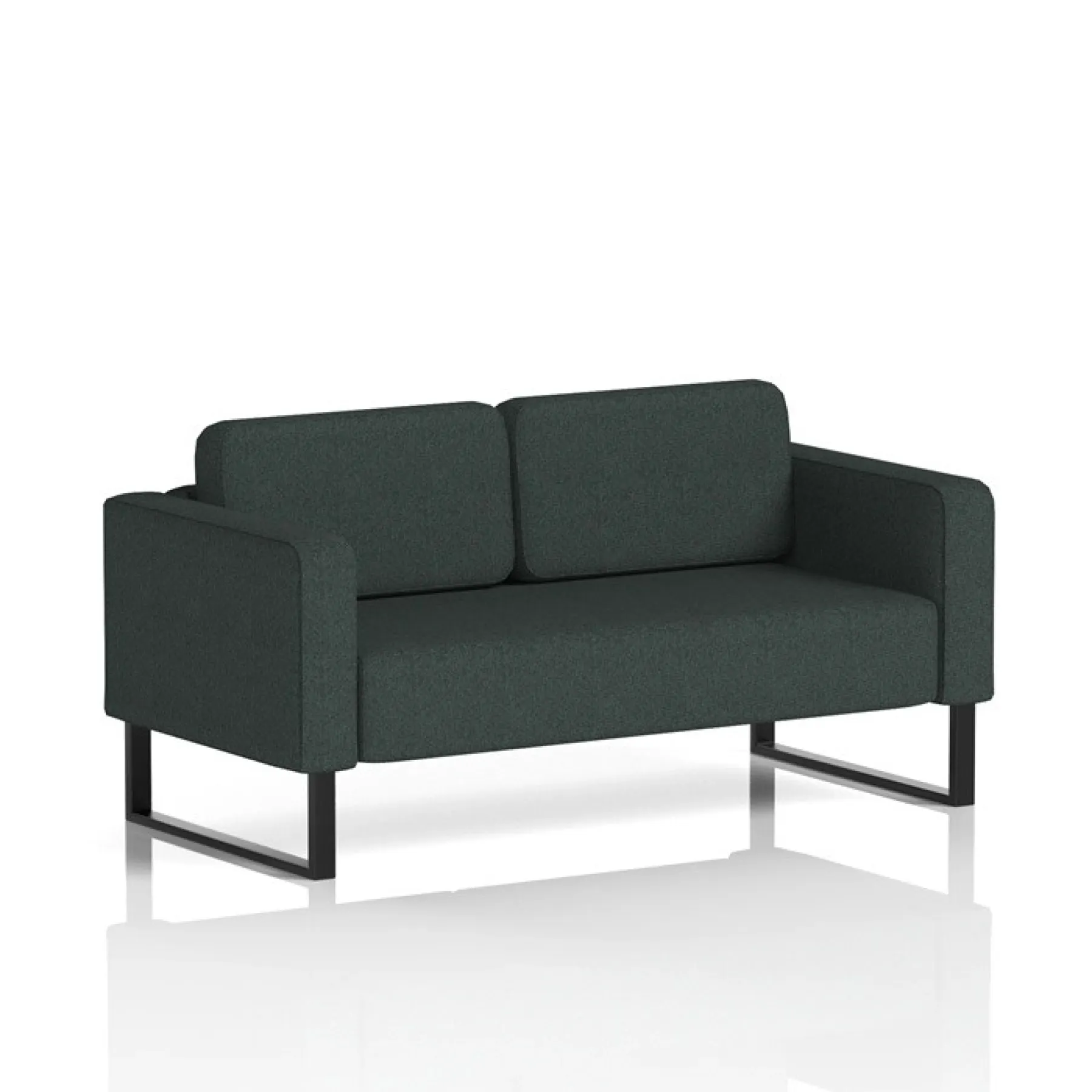 Brixworth 2 seater sofa reception seating lof direct charcoal
