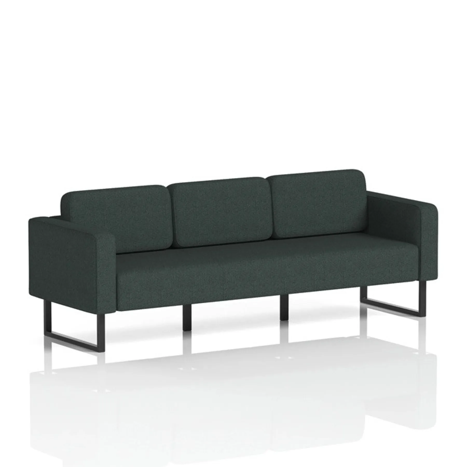 Brixworth 3 seater sofa reception seating lof direct charcoal