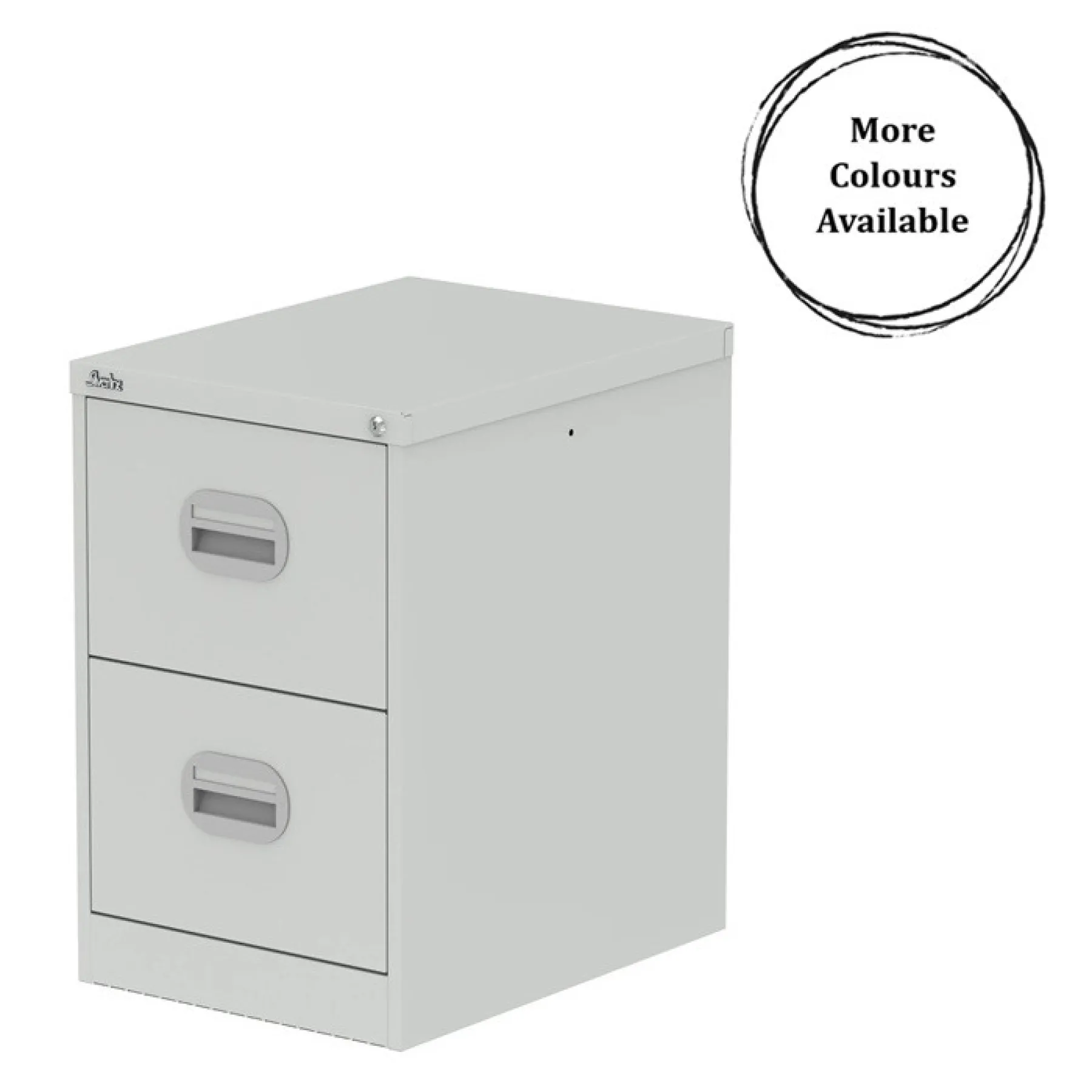 Silverline 2 drawer steel filing cabinet more colours