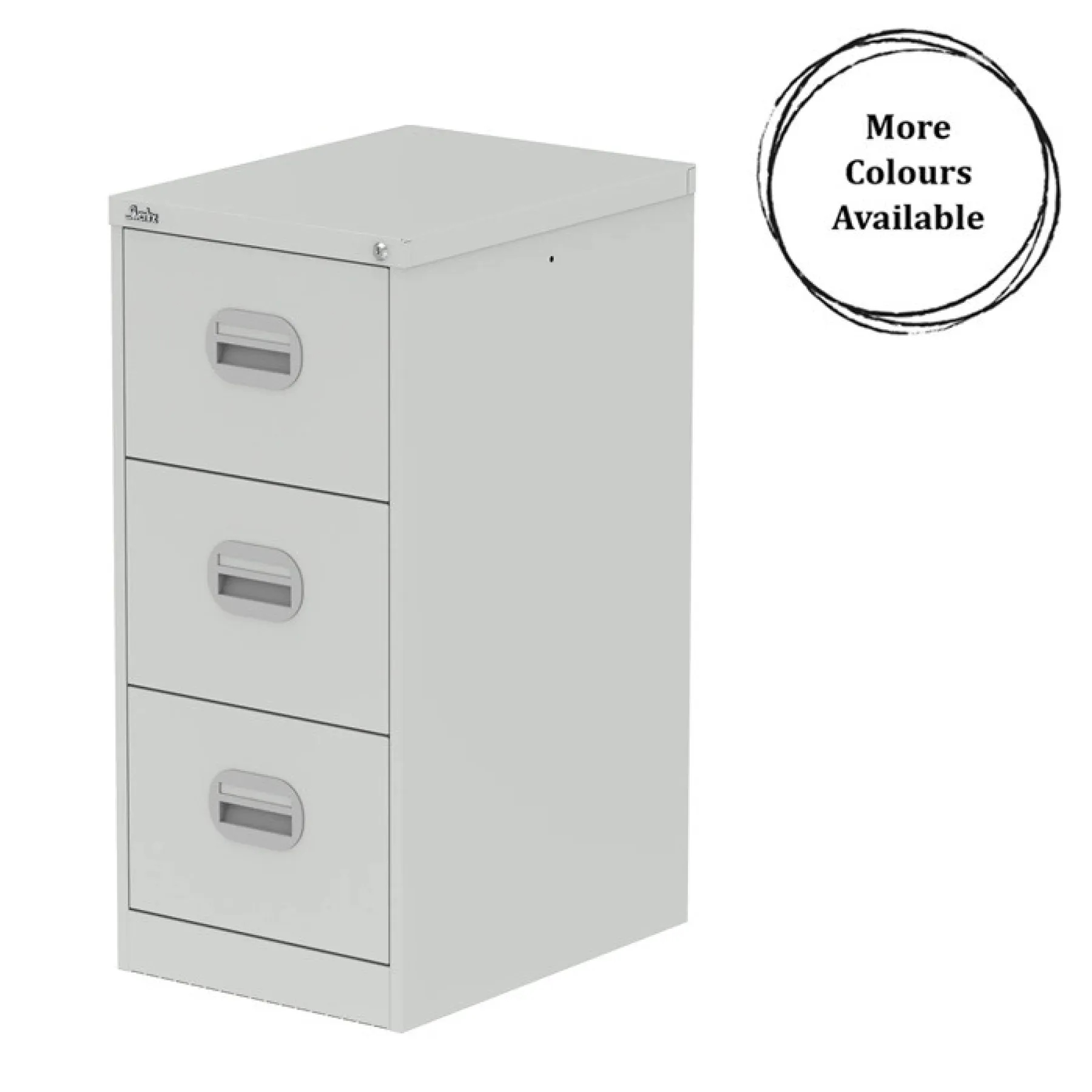 Silverline 3 drawer steel filing cabinet more colours