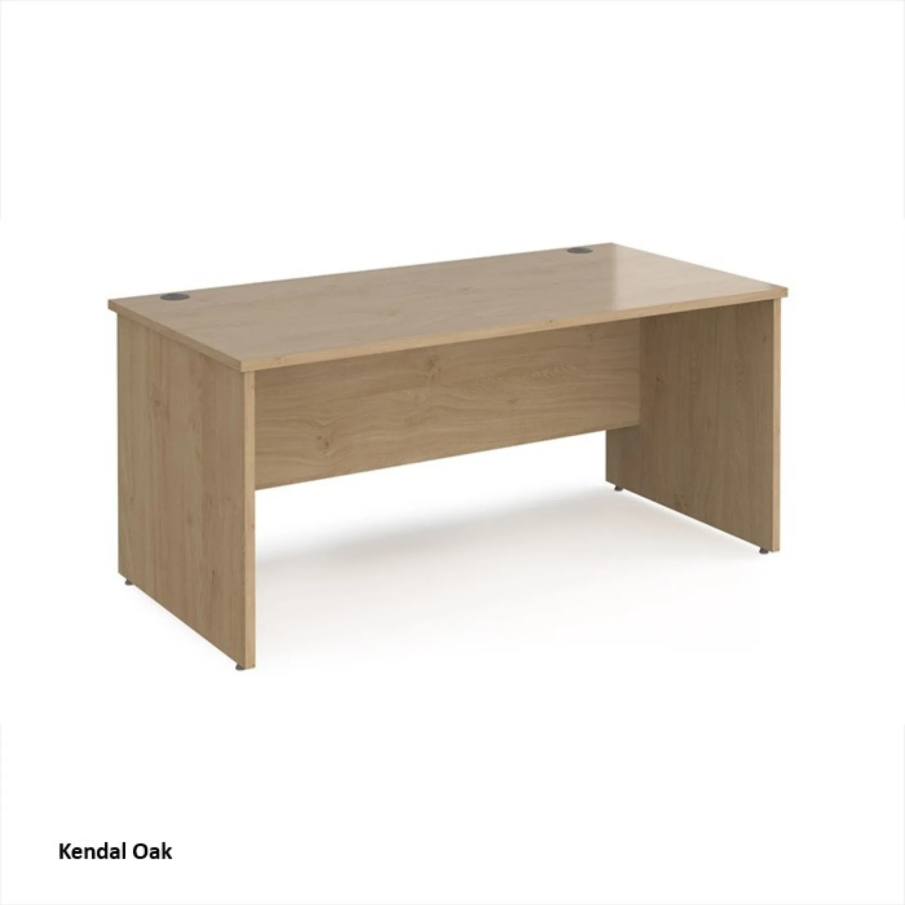 Dams panel ended maestro desk grey kendal oak mp16ko
