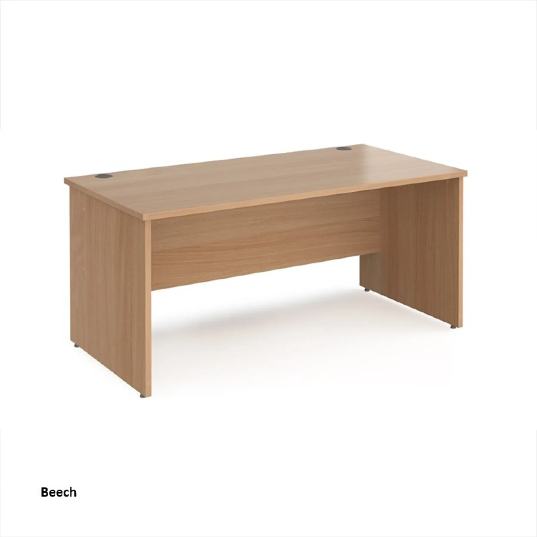 Dams panel ended maestro desk beech mp16b