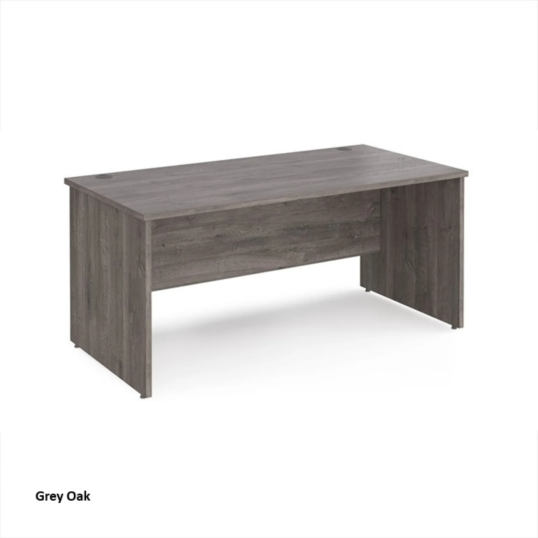 Dams panel ended maestro desk grey oak mp16go