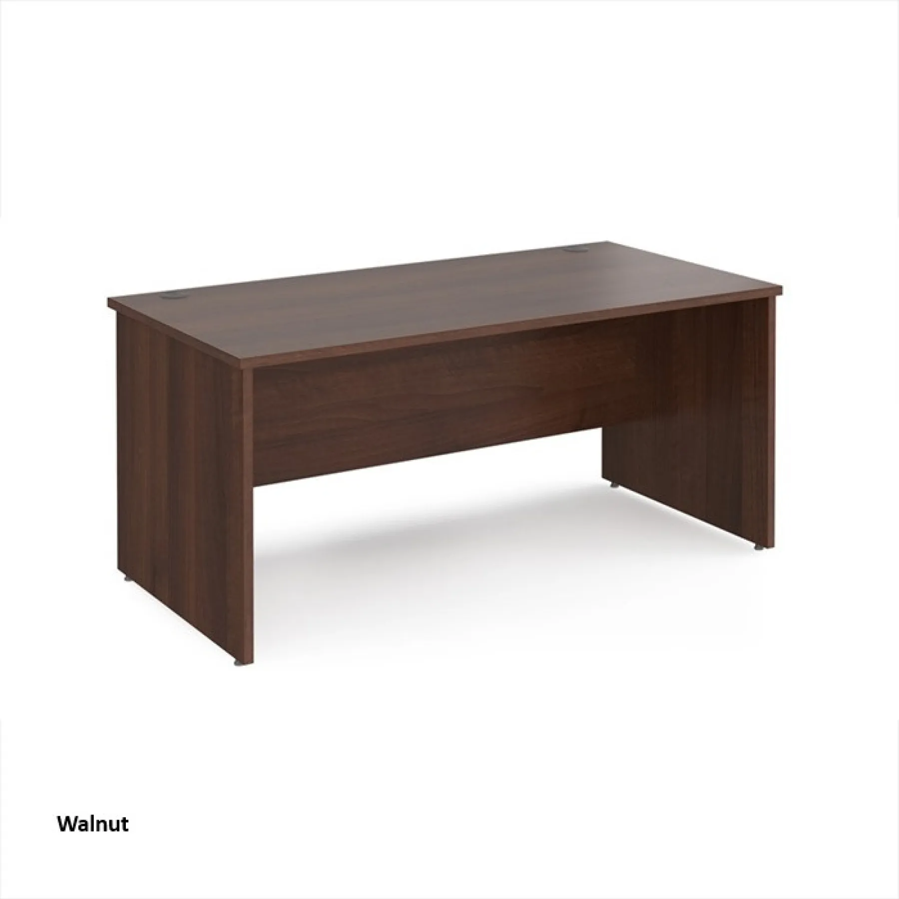 Dams panel ended maestro desk walnut mp16w