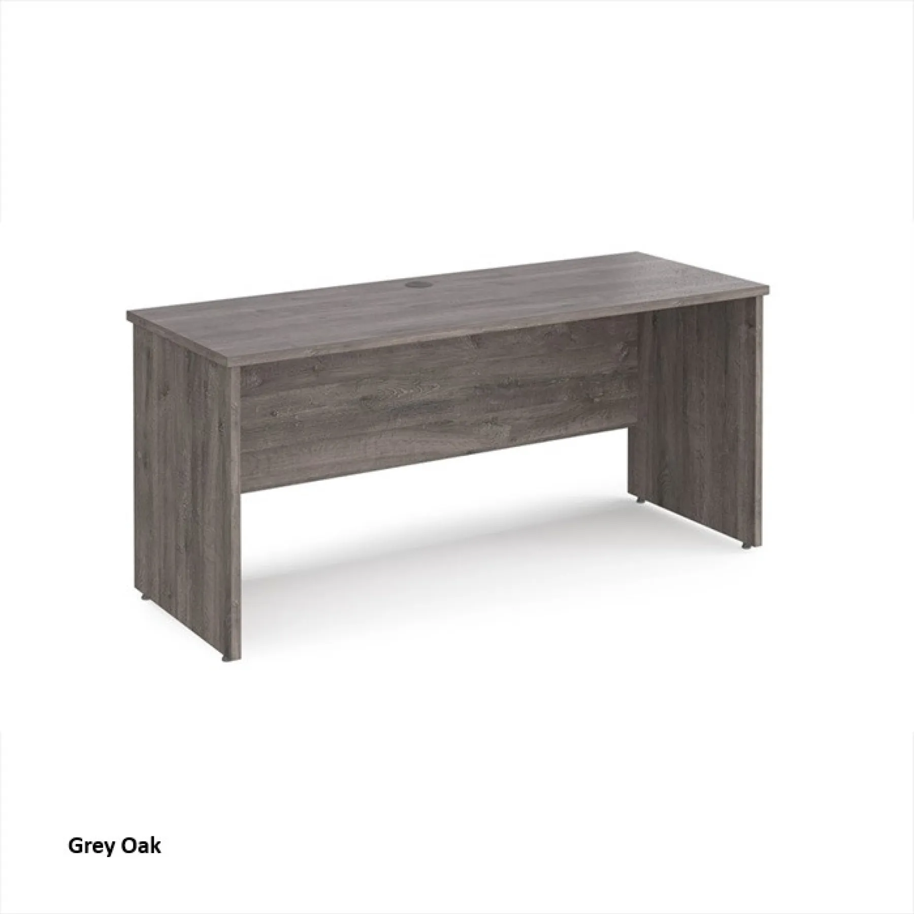 Dams panel ended maestro shallow desk grey oak mp616go